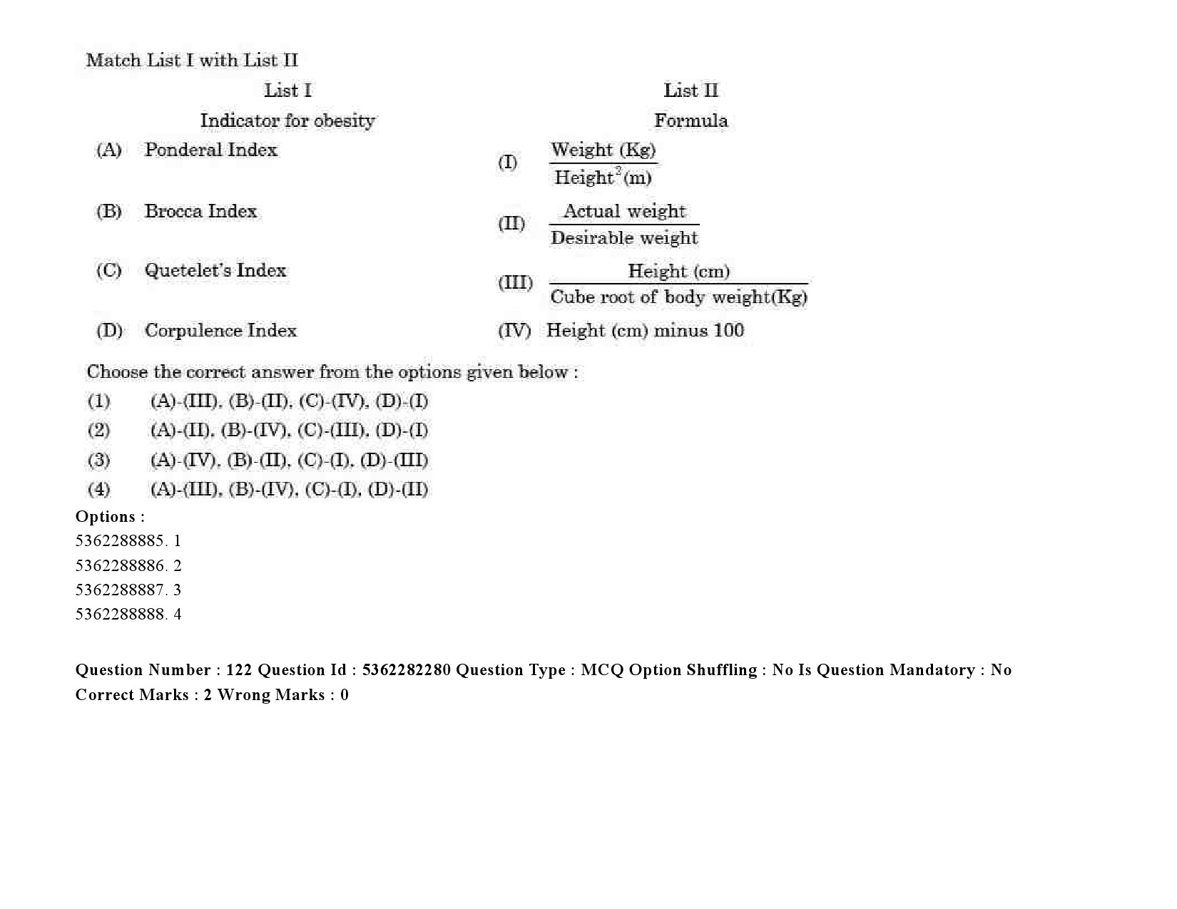 UGC NET Social Medicine And Community Health Question Paper September 2020 170