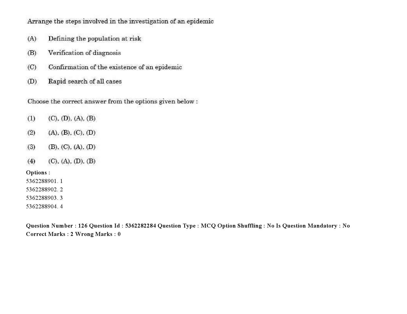 UGC NET Social Medicine And Community Health Question Paper September 2020 178