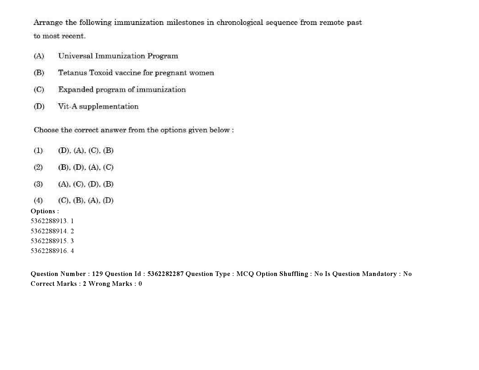 UGC NET Social Medicine And Community Health Question Paper September 2020 184