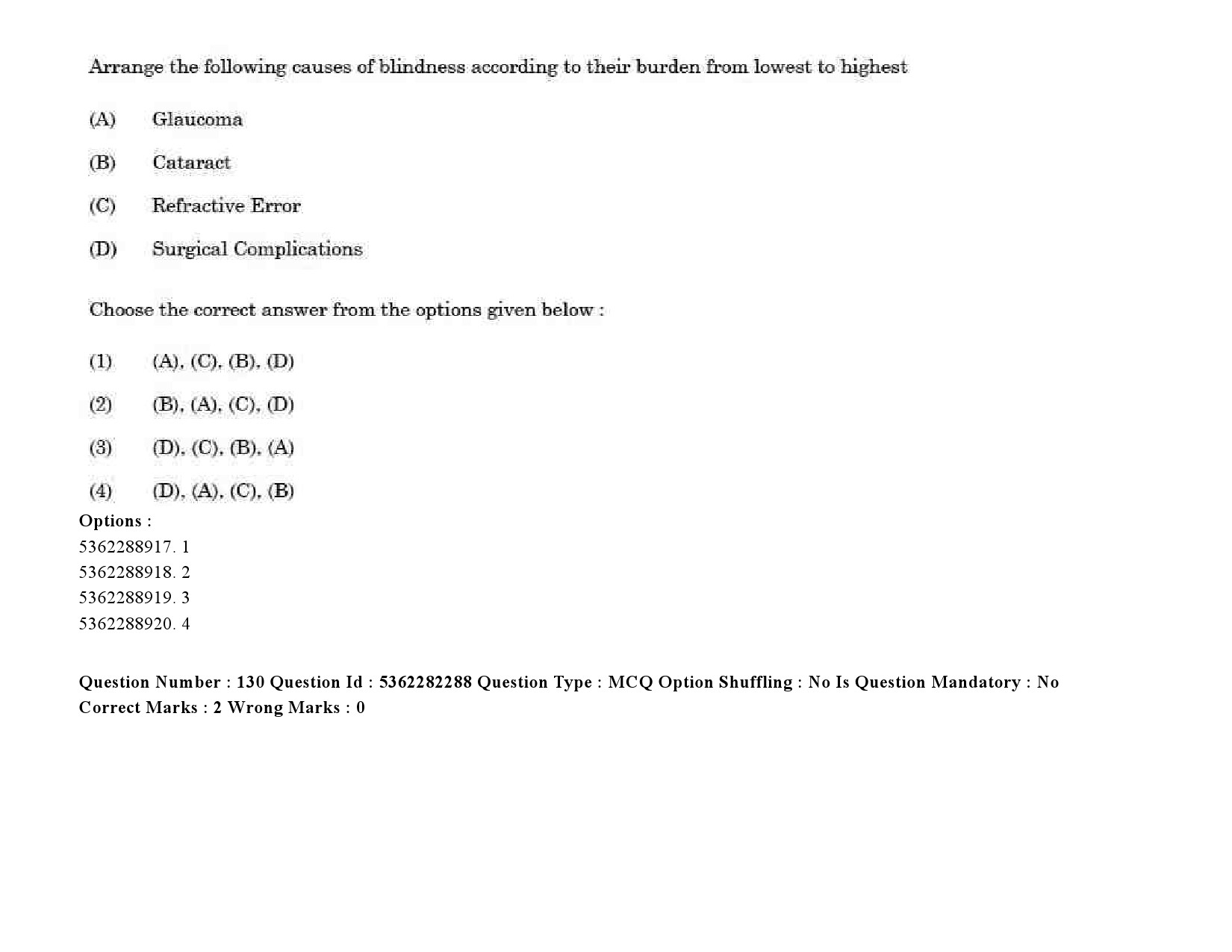 UGC NET Social Medicine And Community Health Question Paper September 2020 186