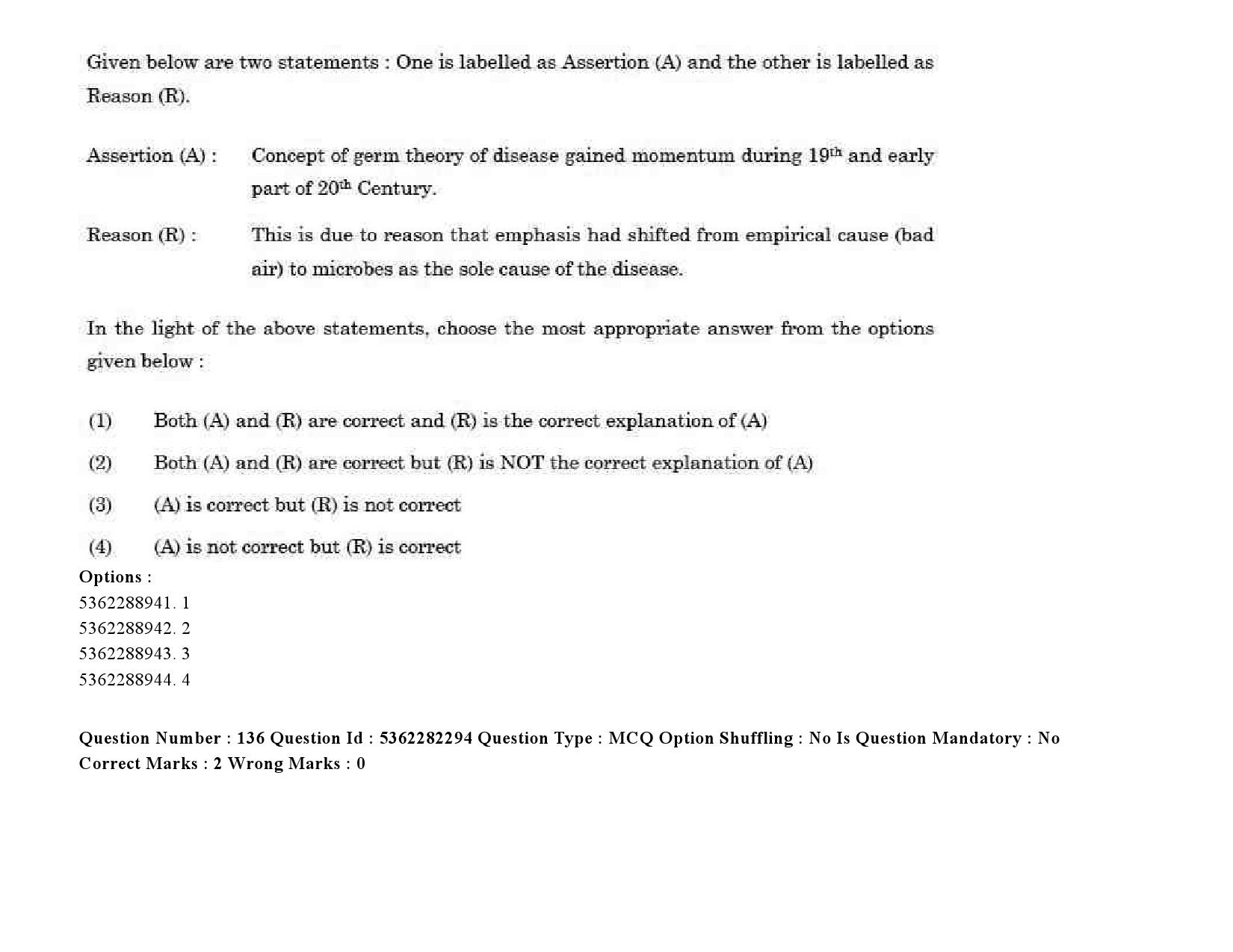 UGC NET Social Medicine And Community Health Question Paper September 2020 198