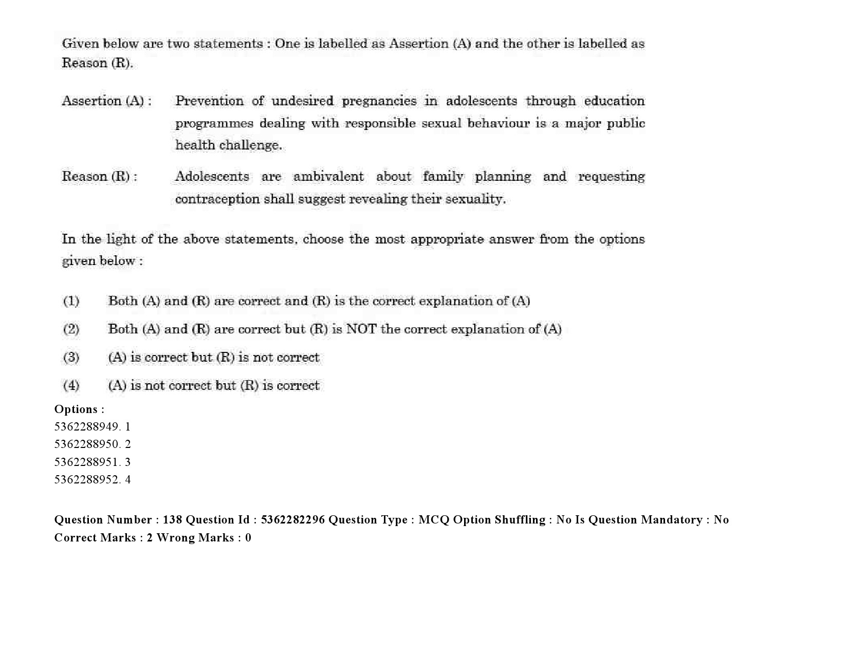 UGC NET Social Medicine And Community Health Question Paper September 2020 202