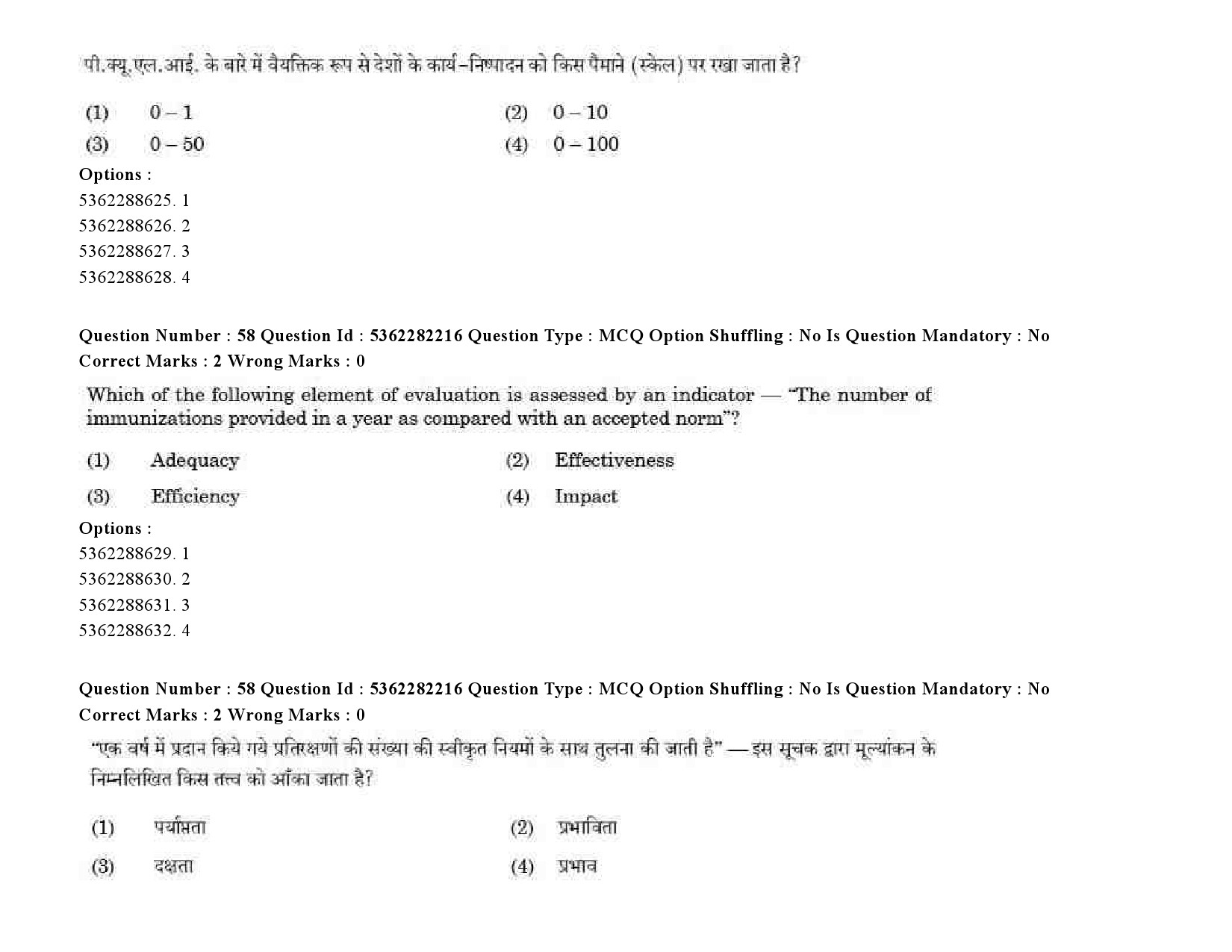 UGC NET Social Medicine And Community Health Question Paper September 2020 77