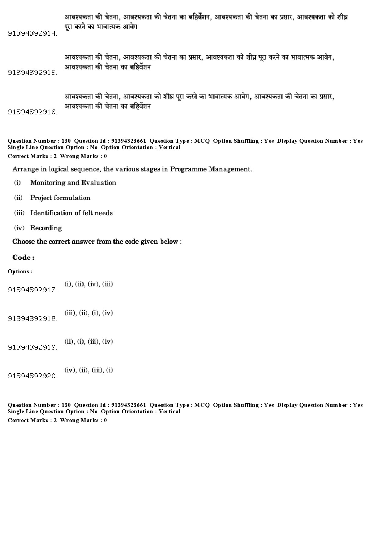 UGC NET Social Work Question Paper December 2018 111