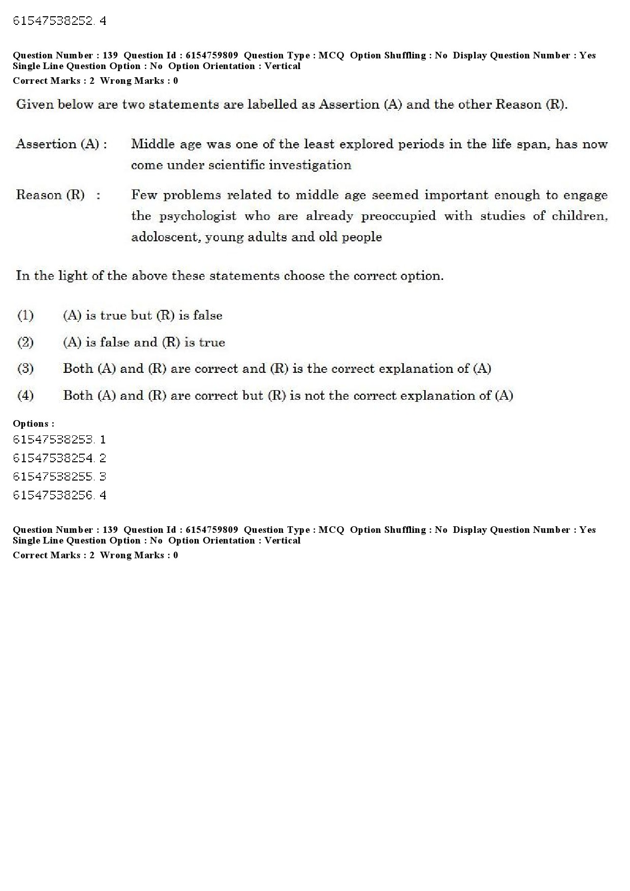 UGC NET Social Work Question Paper December 2019 133