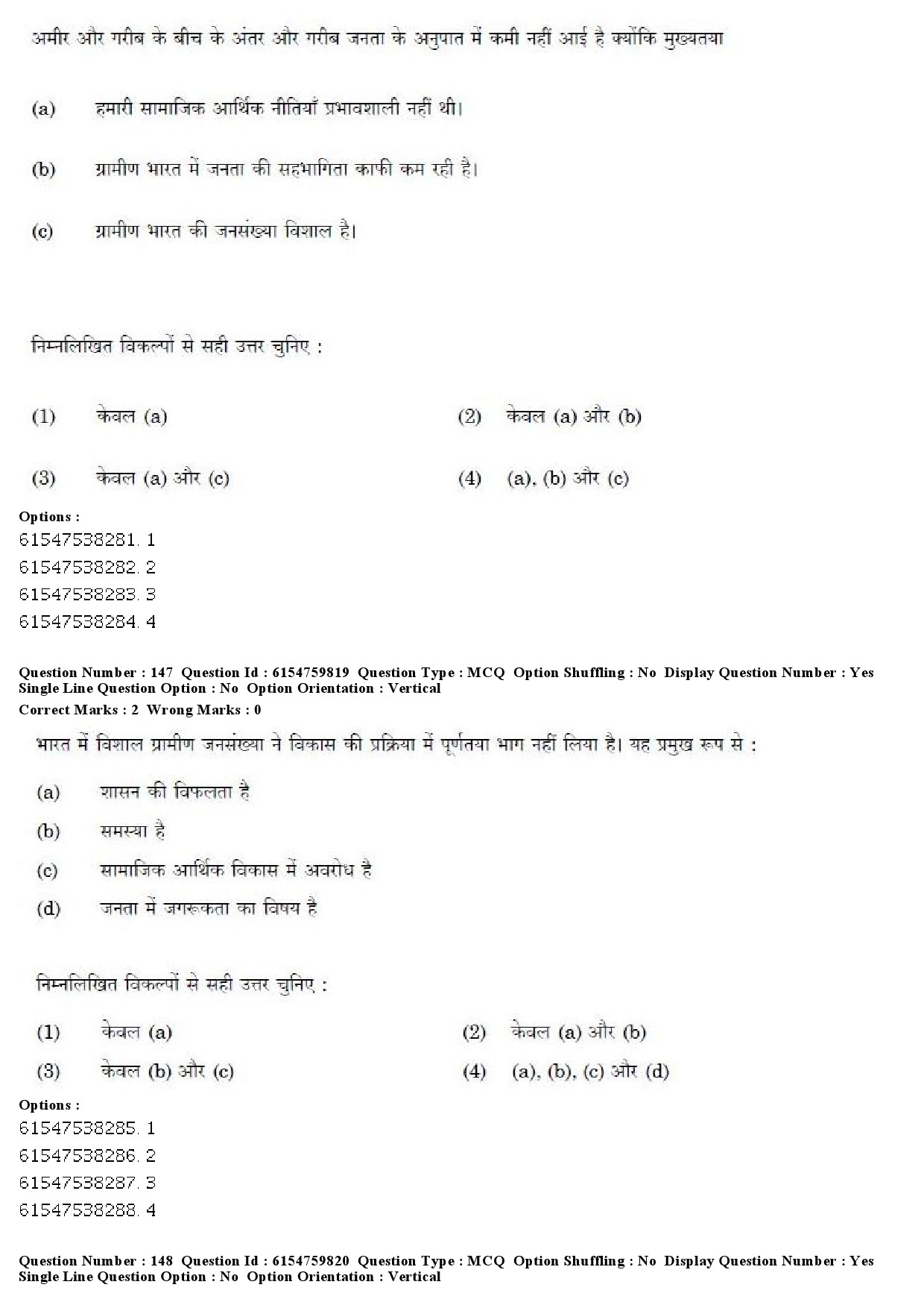 UGC NET Social Work Question Paper December 2019 145