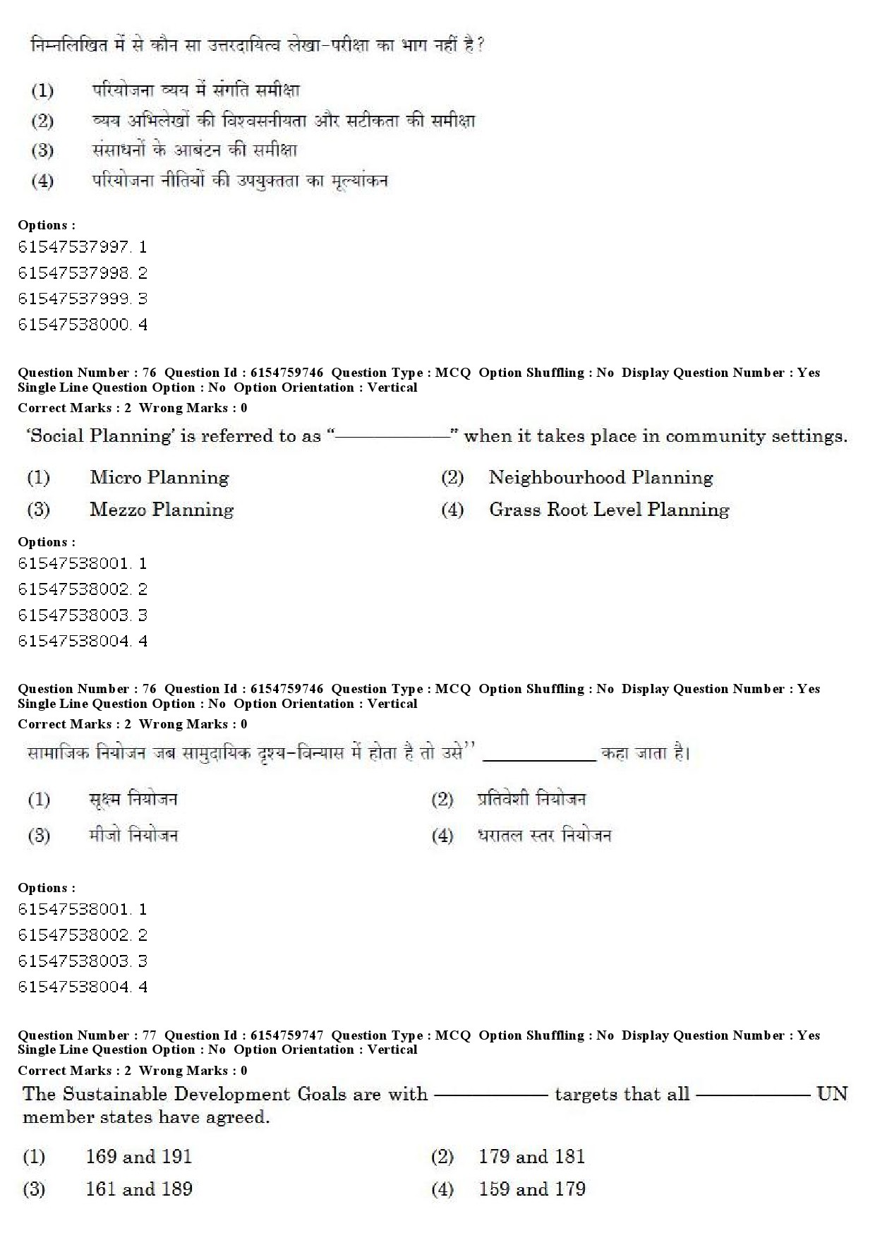 UGC NET Social Work Question Paper December 2019 59