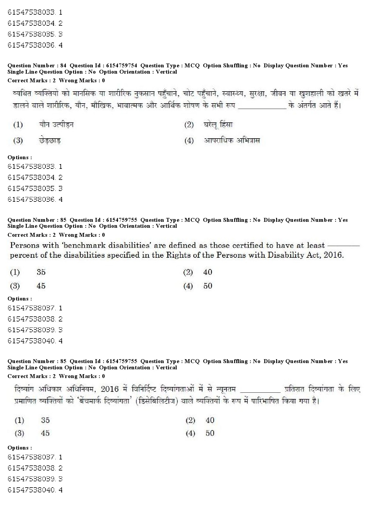 UGC NET Social Work Question Paper December 2019 64