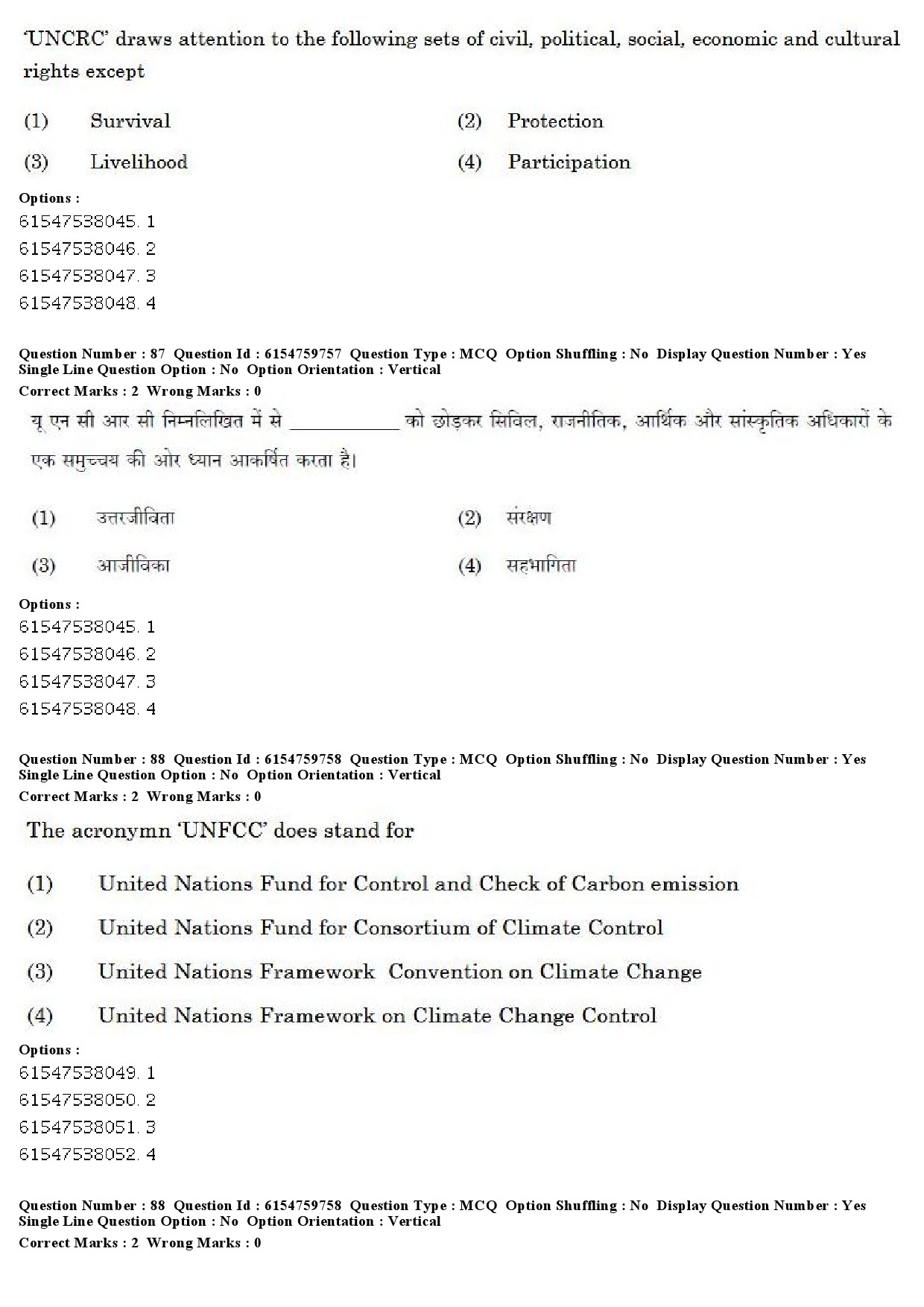 UGC NET Social Work Question Paper December 2019 66