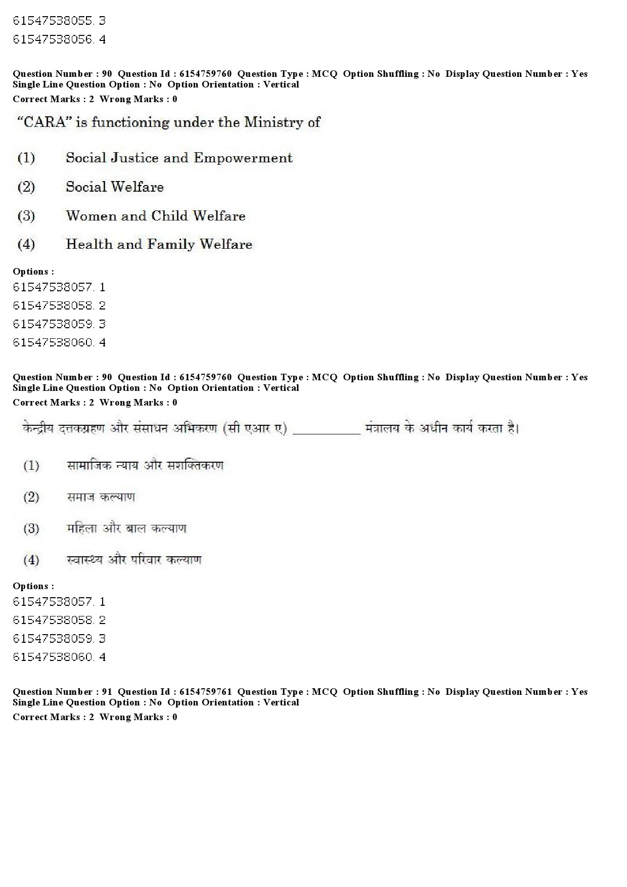 UGC NET Social Work Question Paper December 2019 68