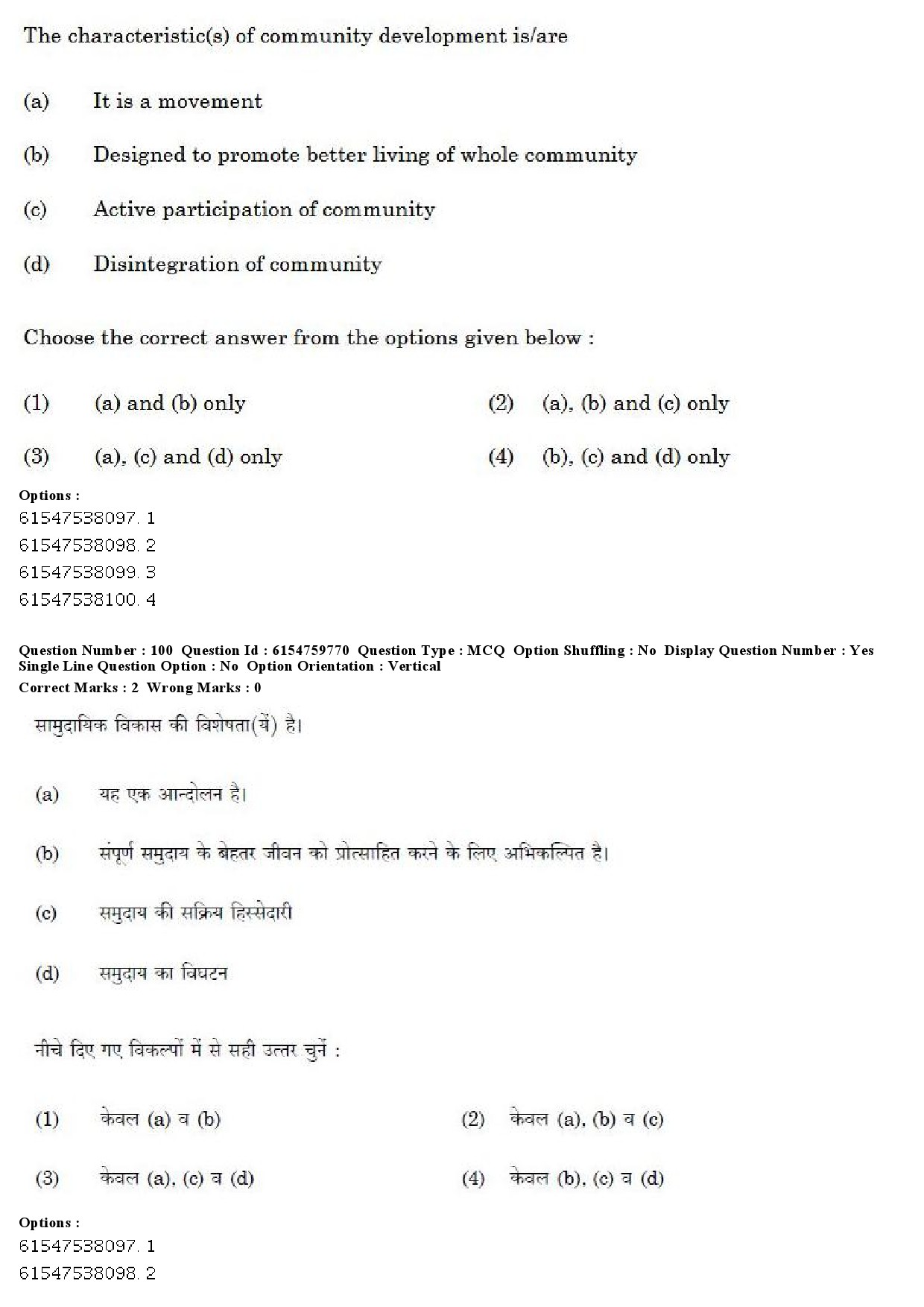 UGC NET Social Work Question Paper December 2019 81