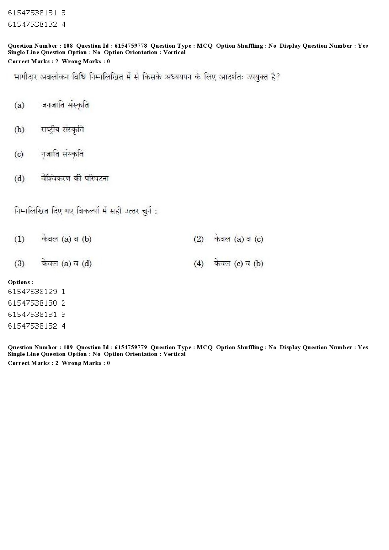 UGC NET Social Work Question Paper December 2019 92