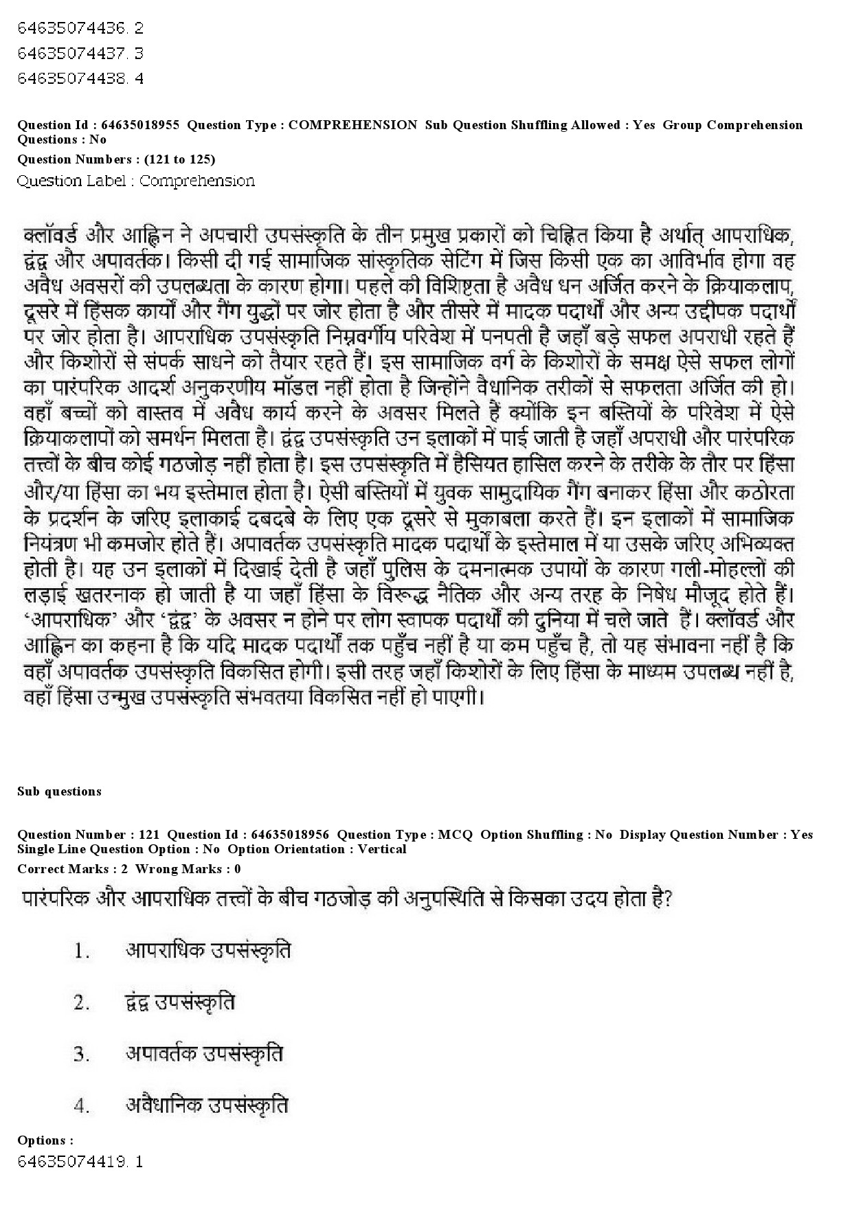 UGC NET Social Work Question Paper June 2019 119