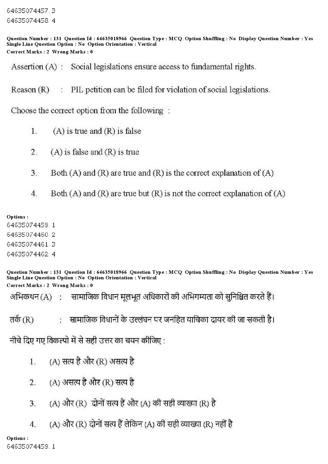 UGC NET Social Work Question Paper June 2019 128