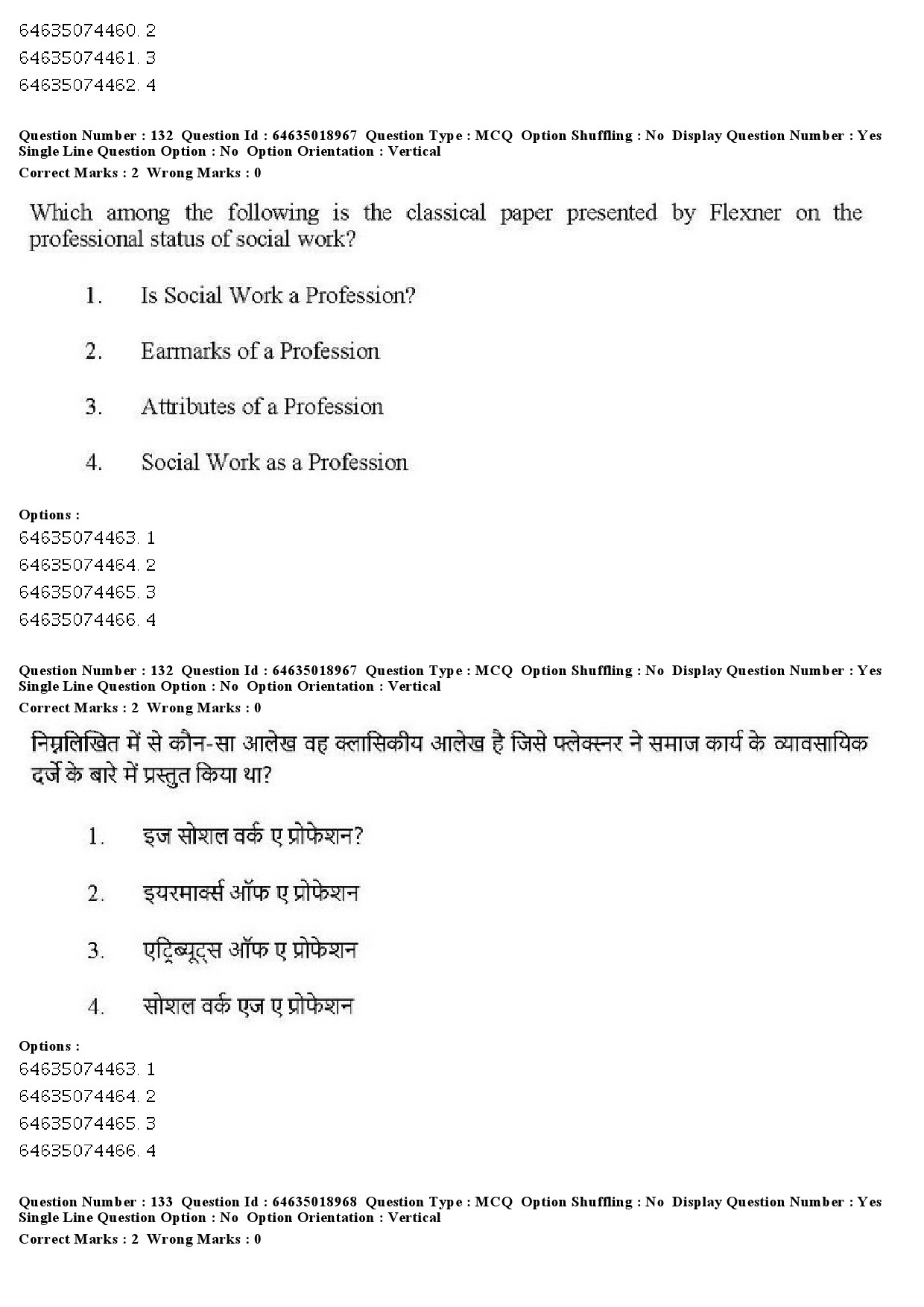 UGC NET Social Work Question Paper June 2019 129