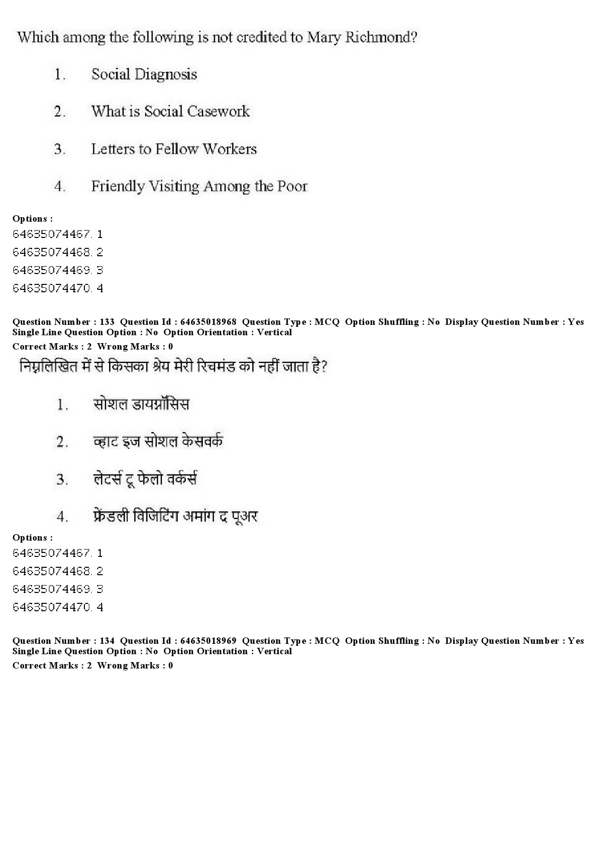 UGC NET Social Work Question Paper June 2019 130