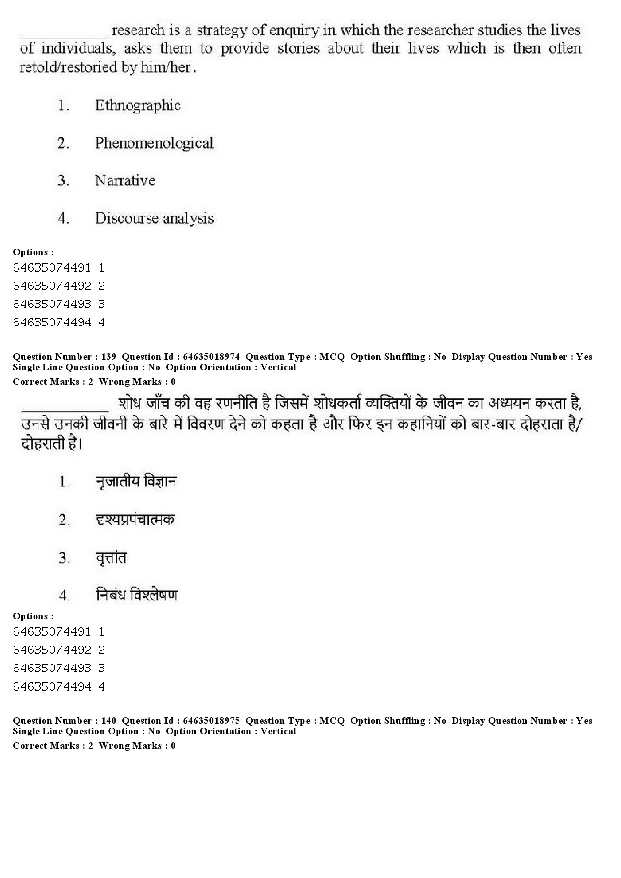 UGC NET Social Work Question Paper June 2019 136