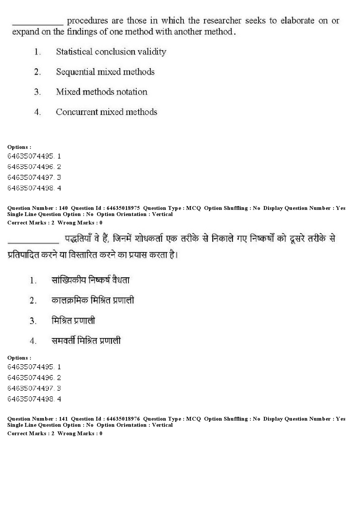 UGC NET Social Work Question Paper June 2019 137