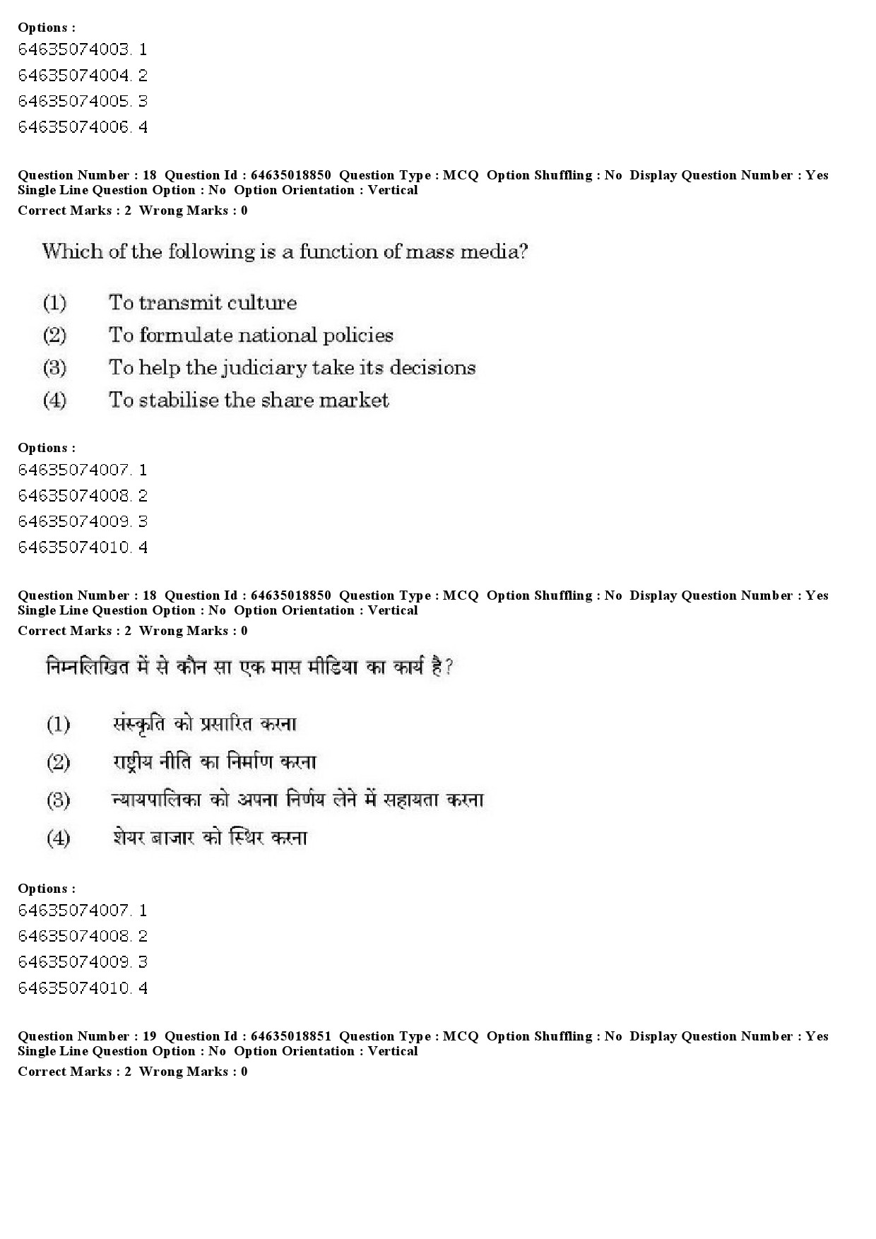 UGC NET Social Work Question Paper June 2019 17