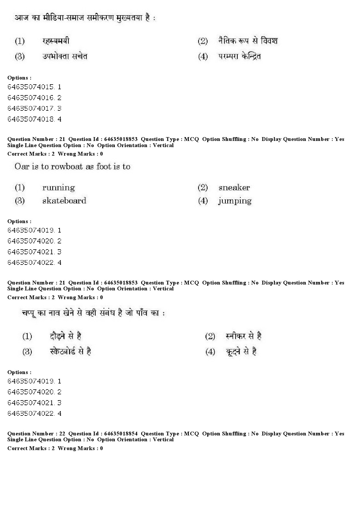 UGC NET Social Work Question Paper June 2019 19