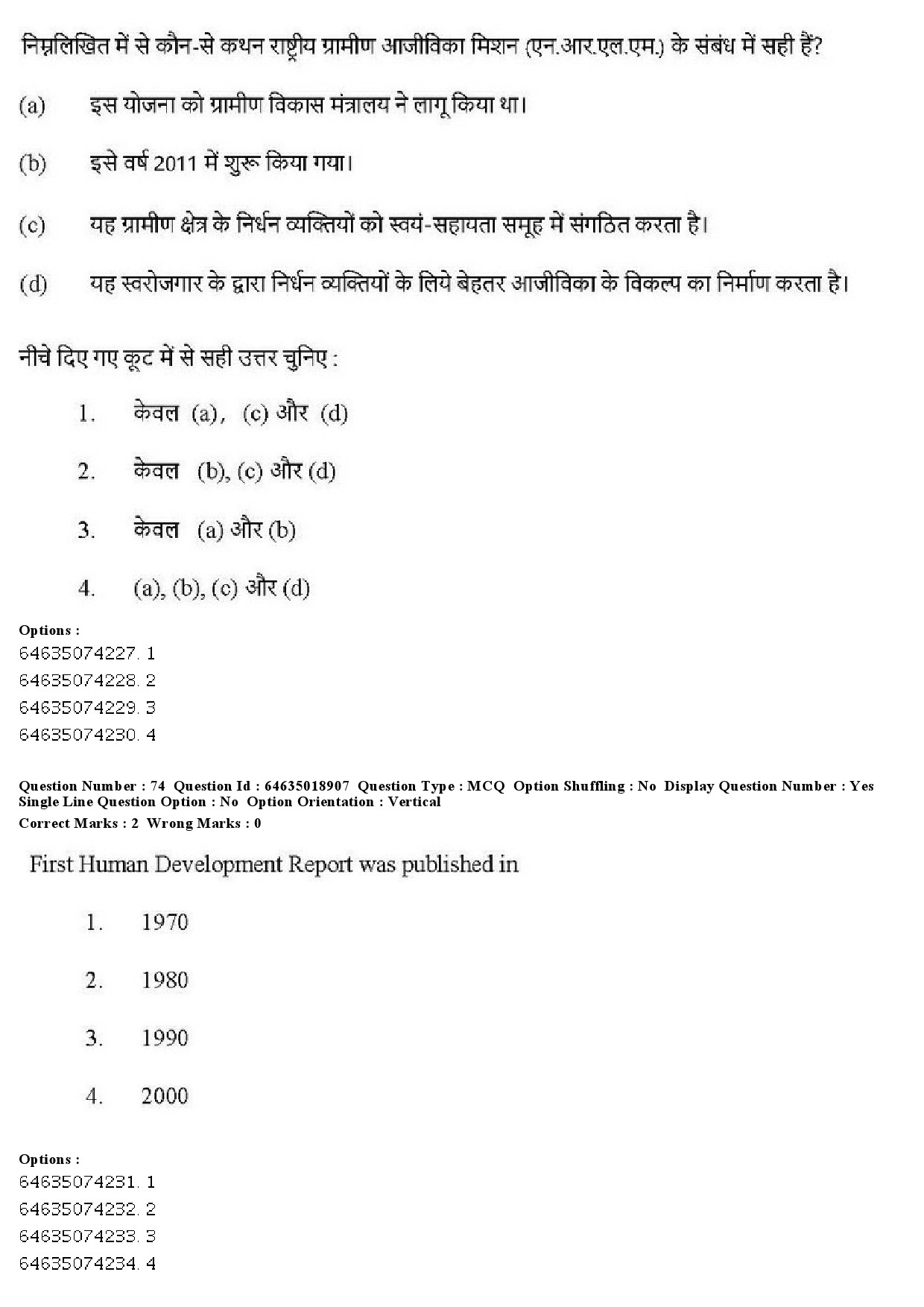 UGC NET Social Work Question Paper June 2019 66