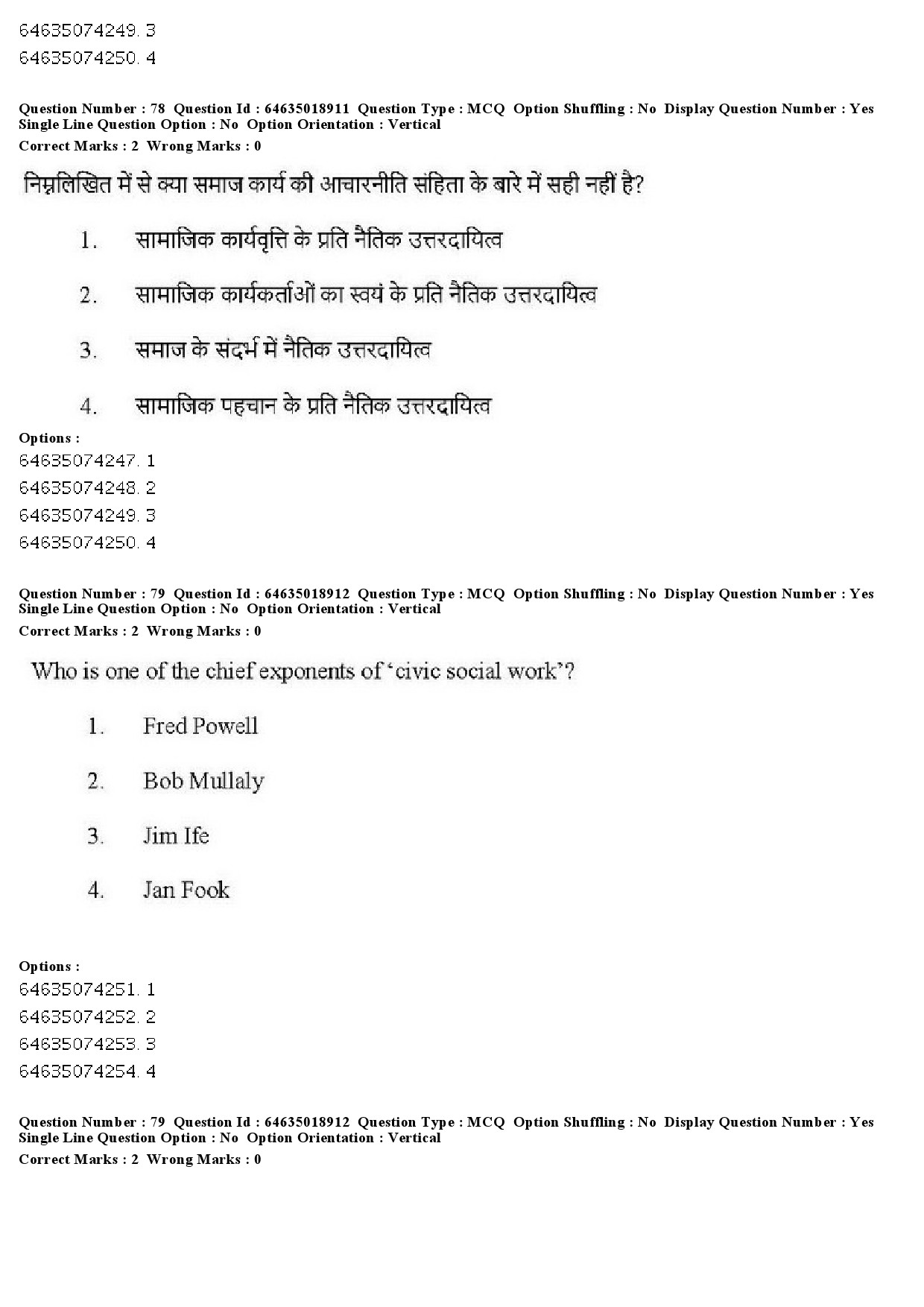 UGC NET Social Work Question Paper June 2019 71