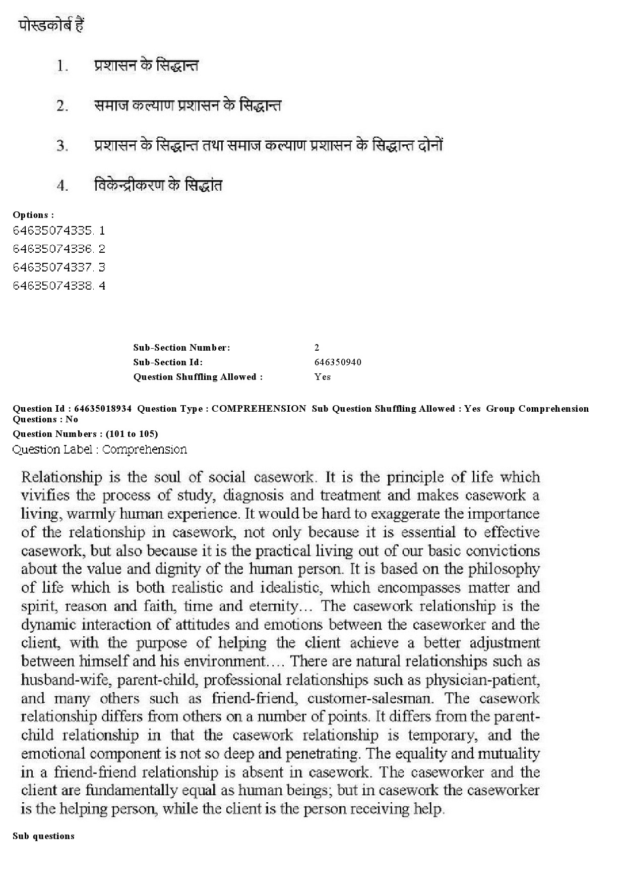 UGC NET Social Work Question Paper June 2019 94