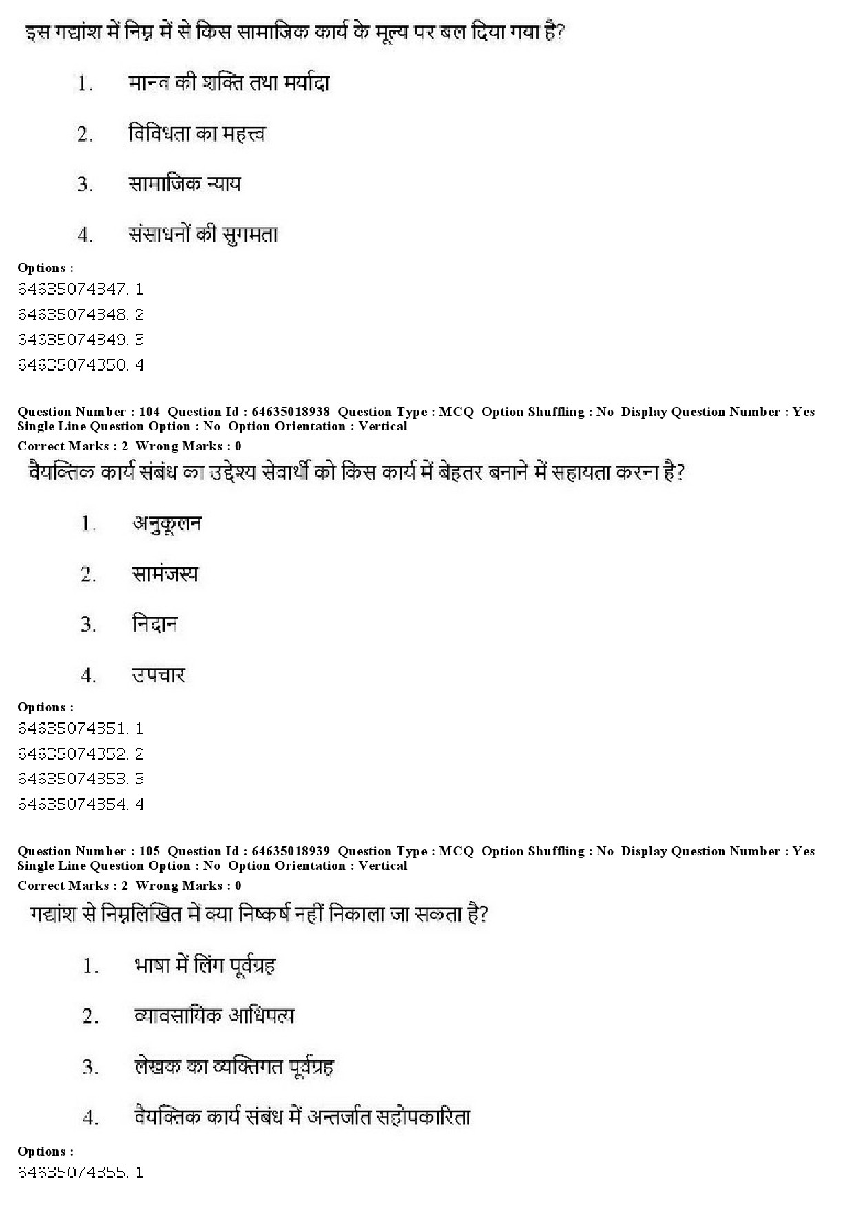 UGC NET Social Work Question Paper June 2019 99