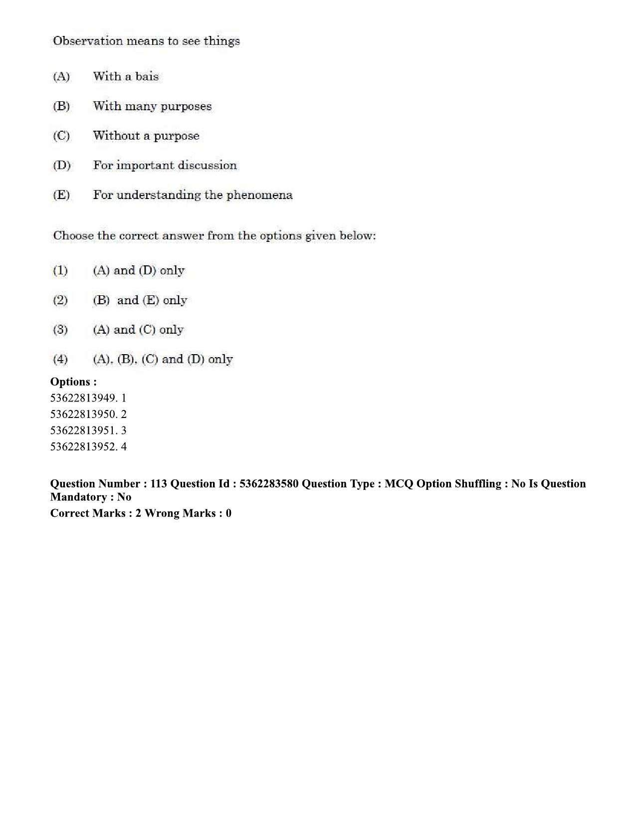 UGC NET Social Work Question Paper September 2020 121