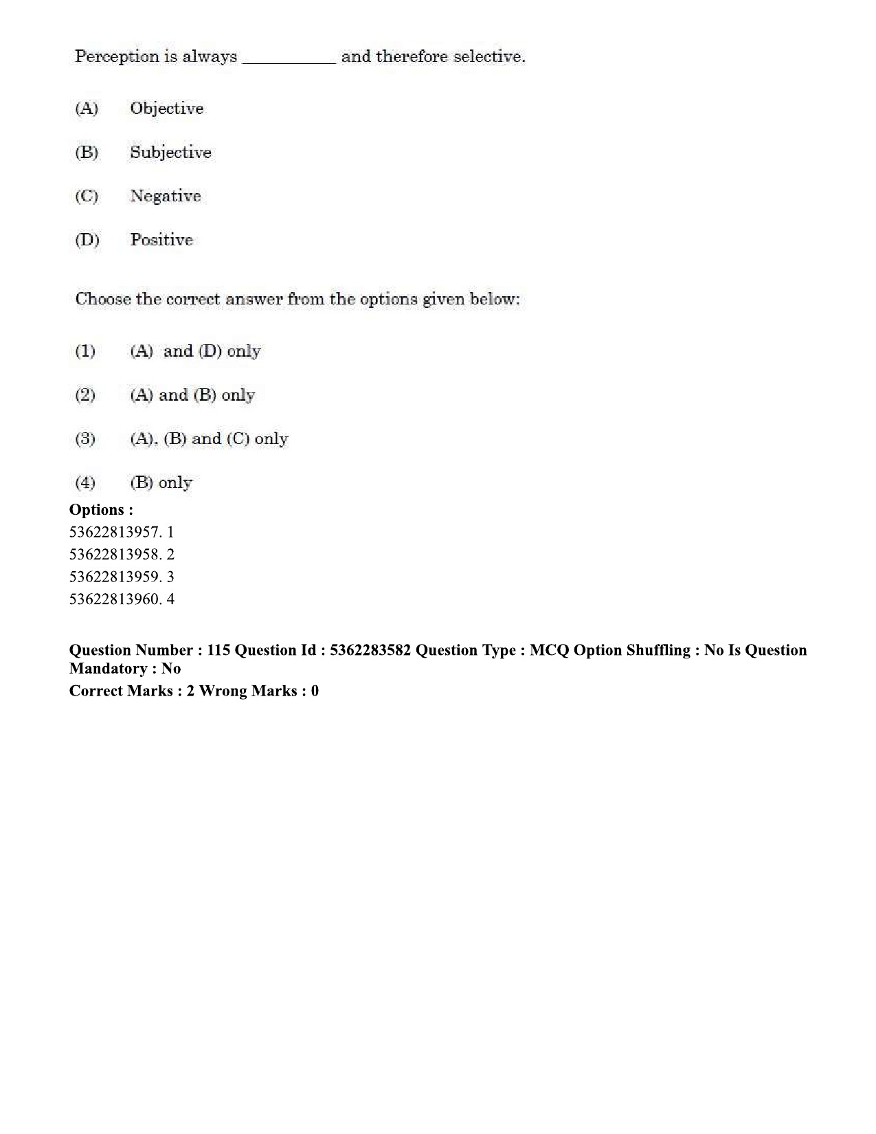 UGC NET Social Work Question Paper September 2020 125