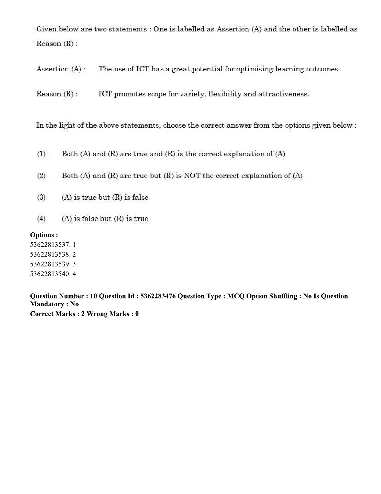 UGC NET Social Work Question Paper September 2020 13