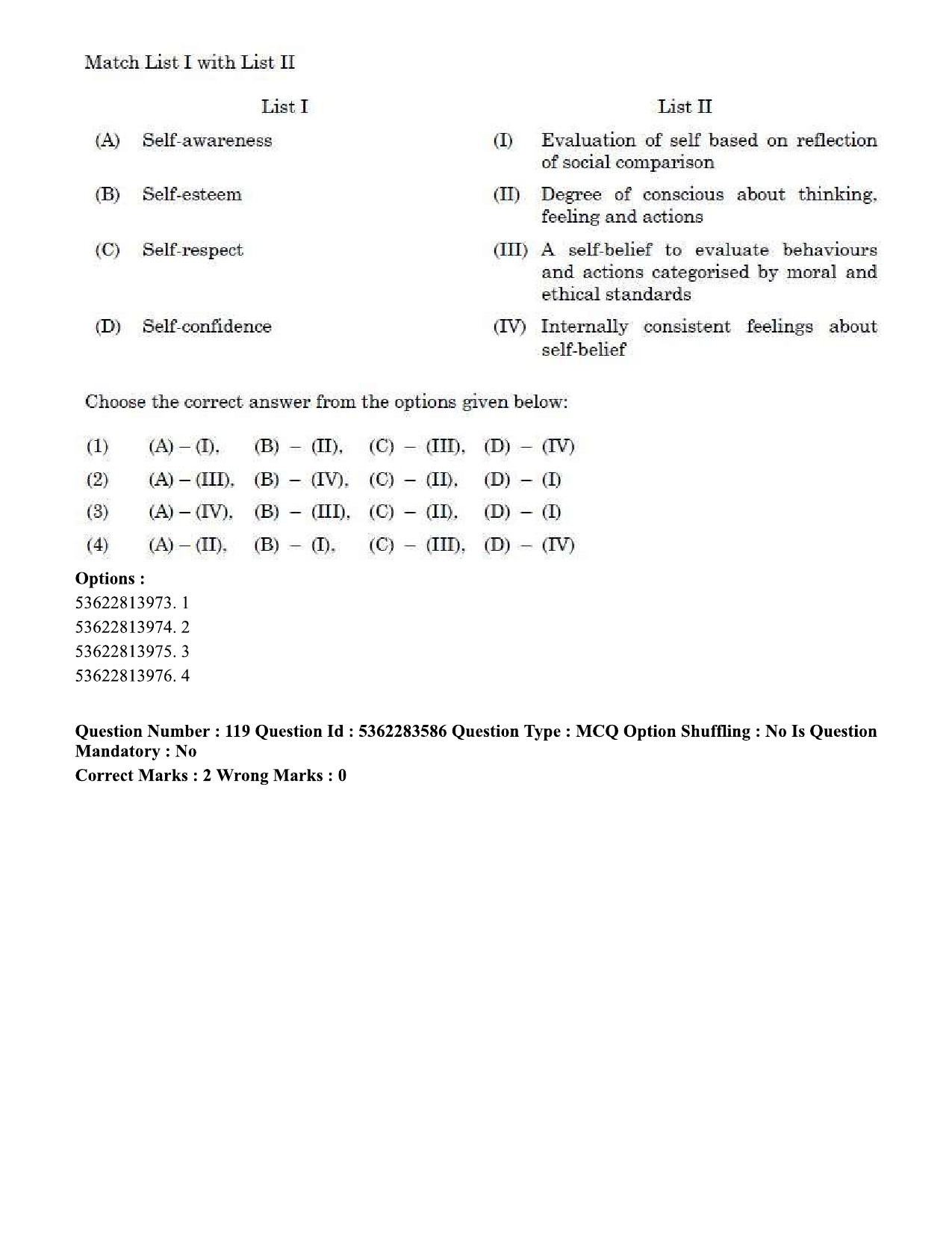 UGC NET Social Work Question Paper September 2020 133