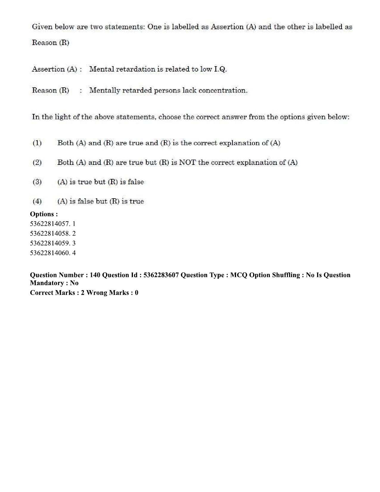 UGC NET Social Work Question Paper September 2020 174