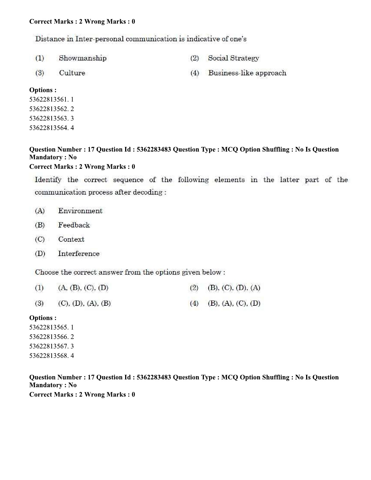 UGC NET Social Work Question Paper September 2020 20