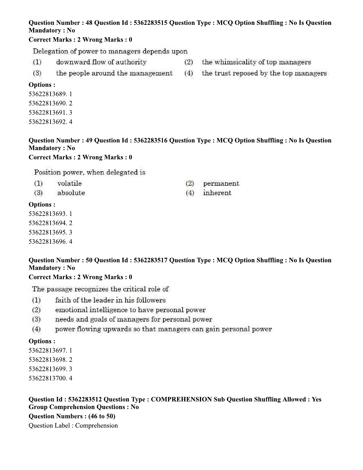 UGC NET Social Work Question Paper September 2020 54