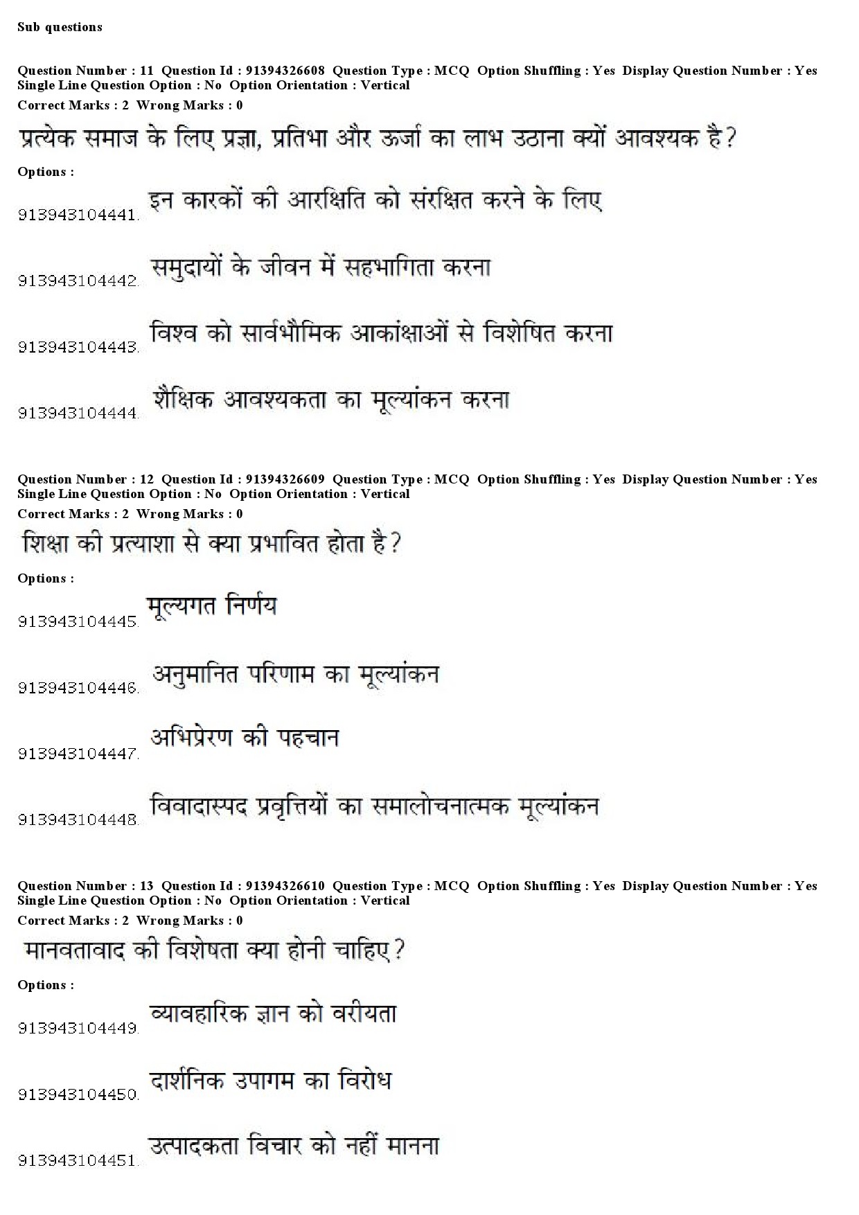 UGC NET Sociology Question Paper December 2018 14