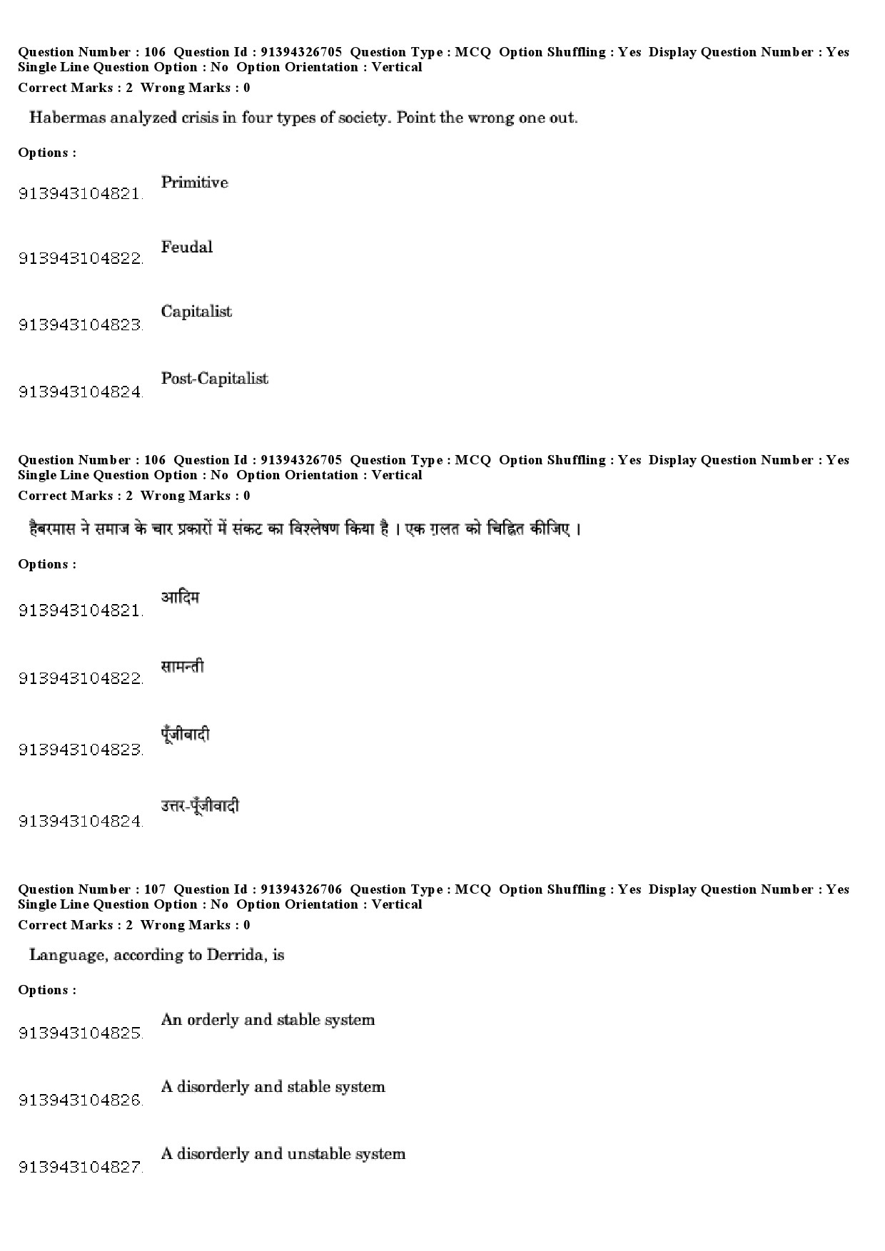 UGC NET Sociology Question Paper December 2018 90