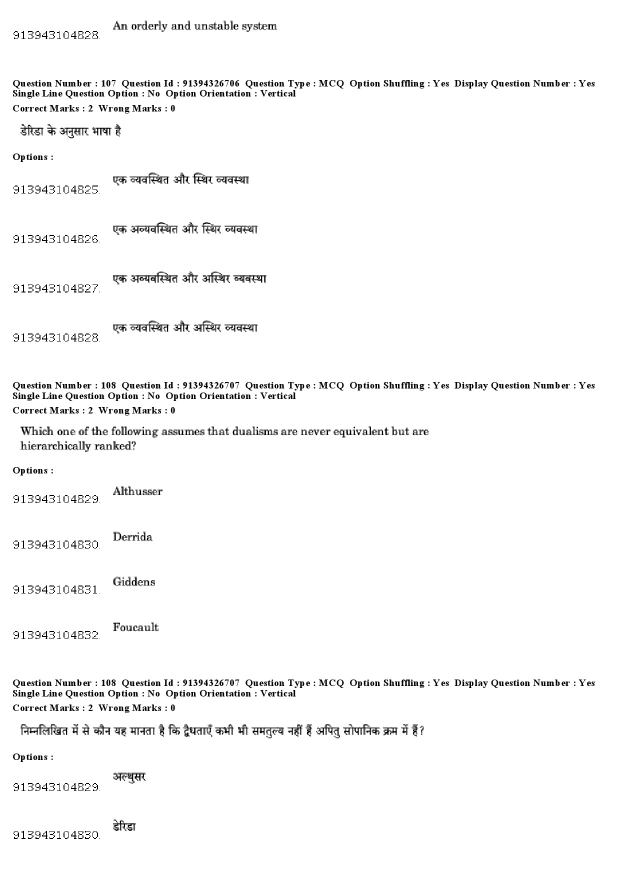 UGC NET Sociology Question Paper December 2018 91