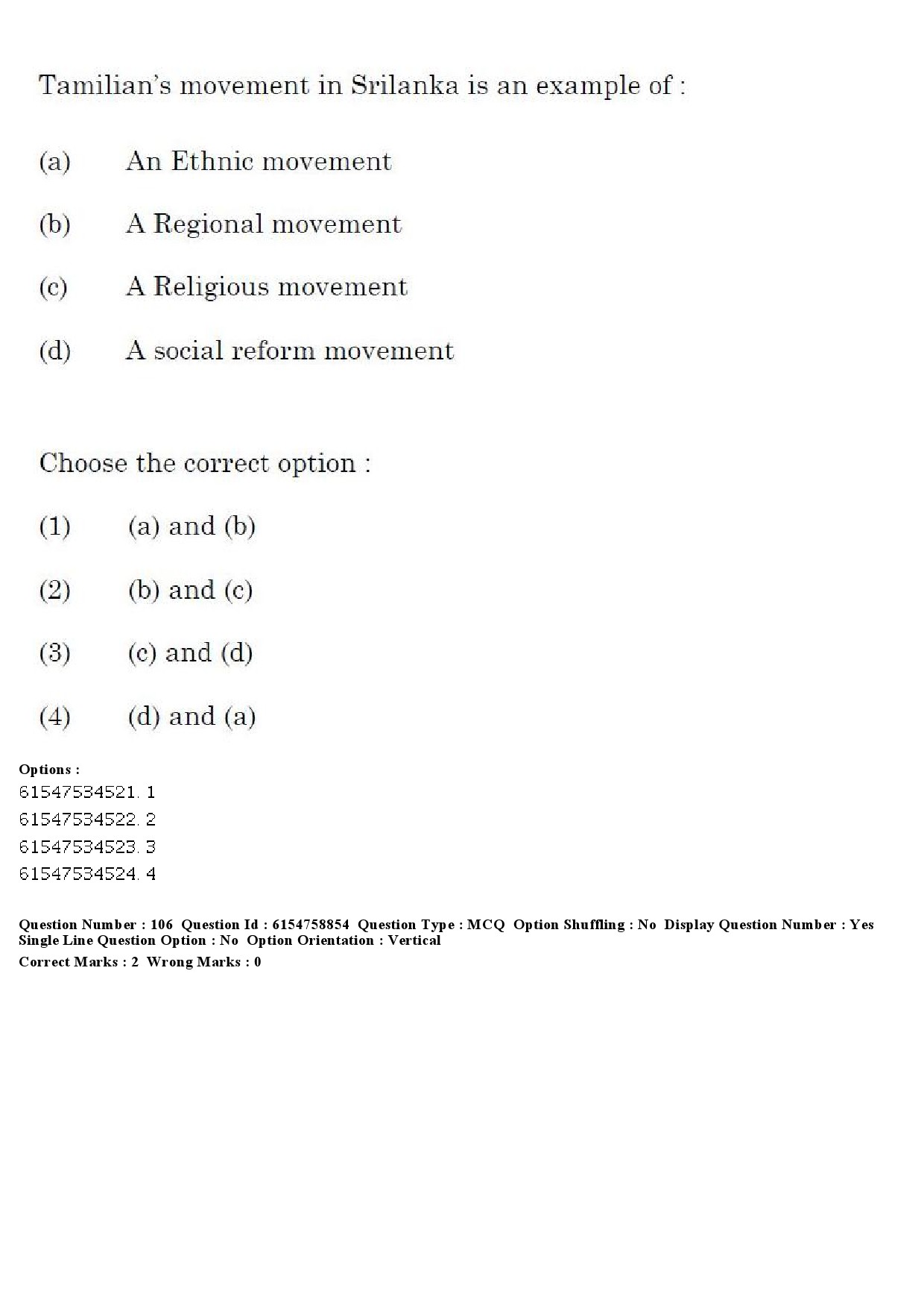 UGC NET Sociology Question Paper December 2019 102