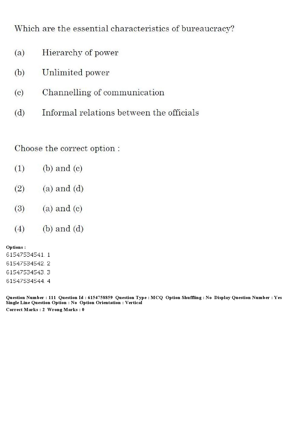 UGC NET Sociology Question Paper December 2019 112