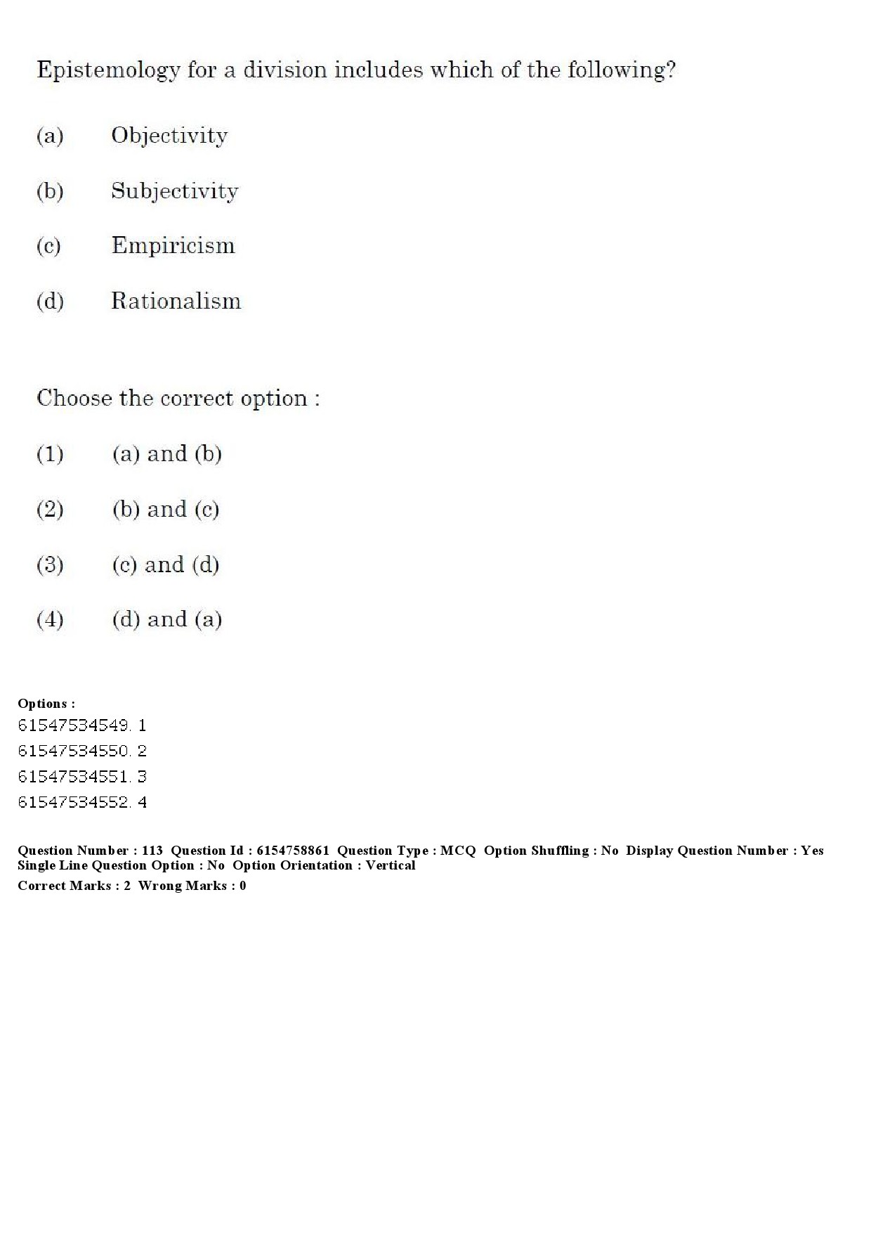 UGC NET Sociology Question Paper December 2019 116