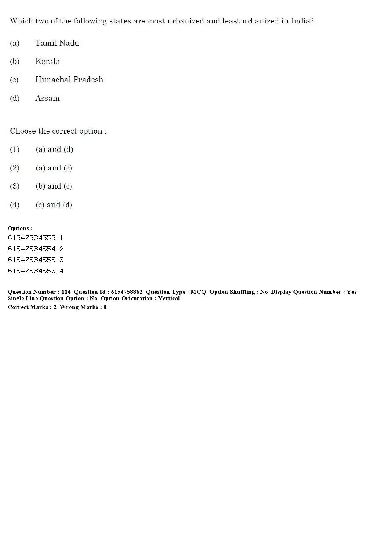 UGC NET Sociology Question Paper December 2019 118