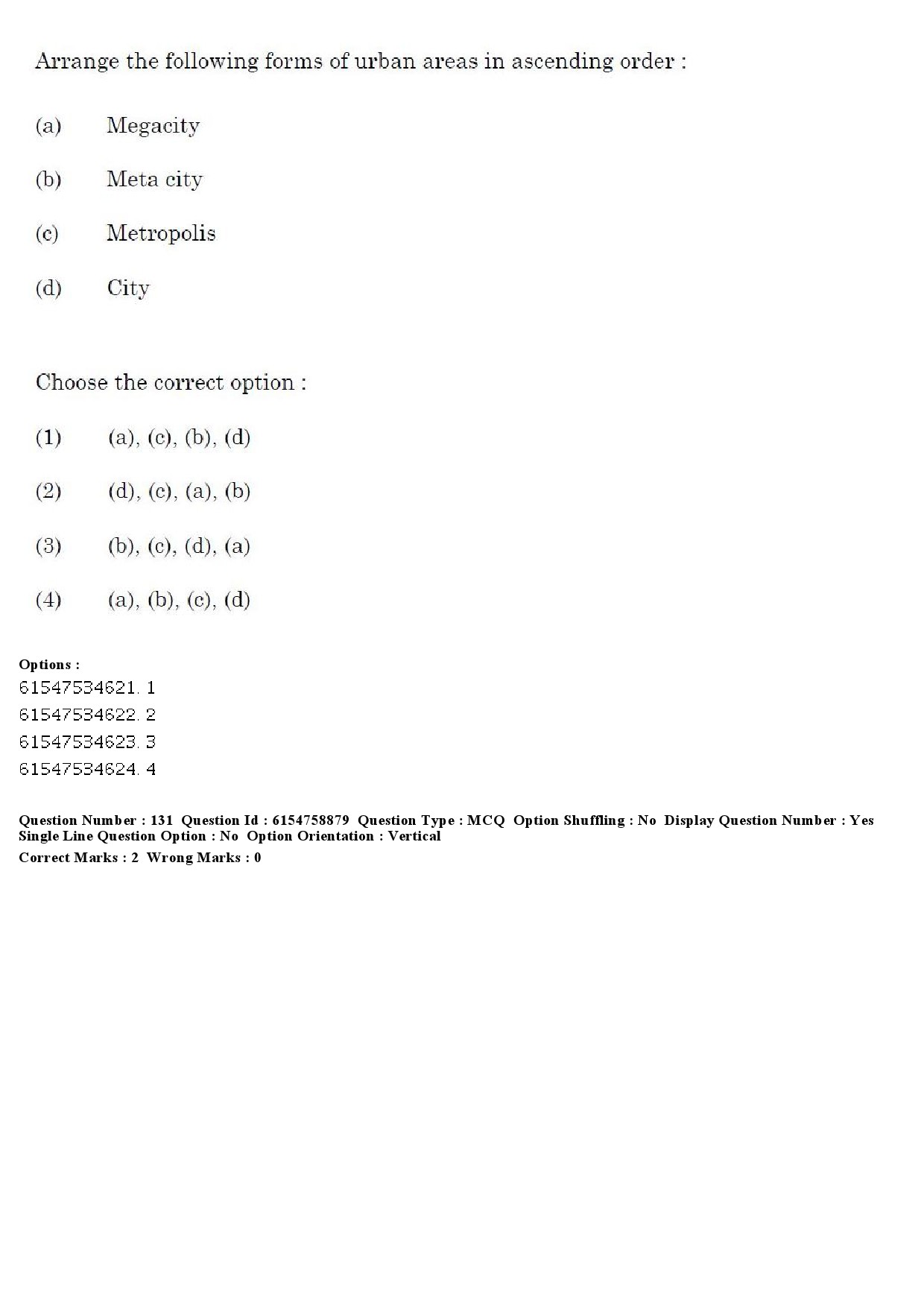 UGC NET Sociology Question Paper December 2019 146