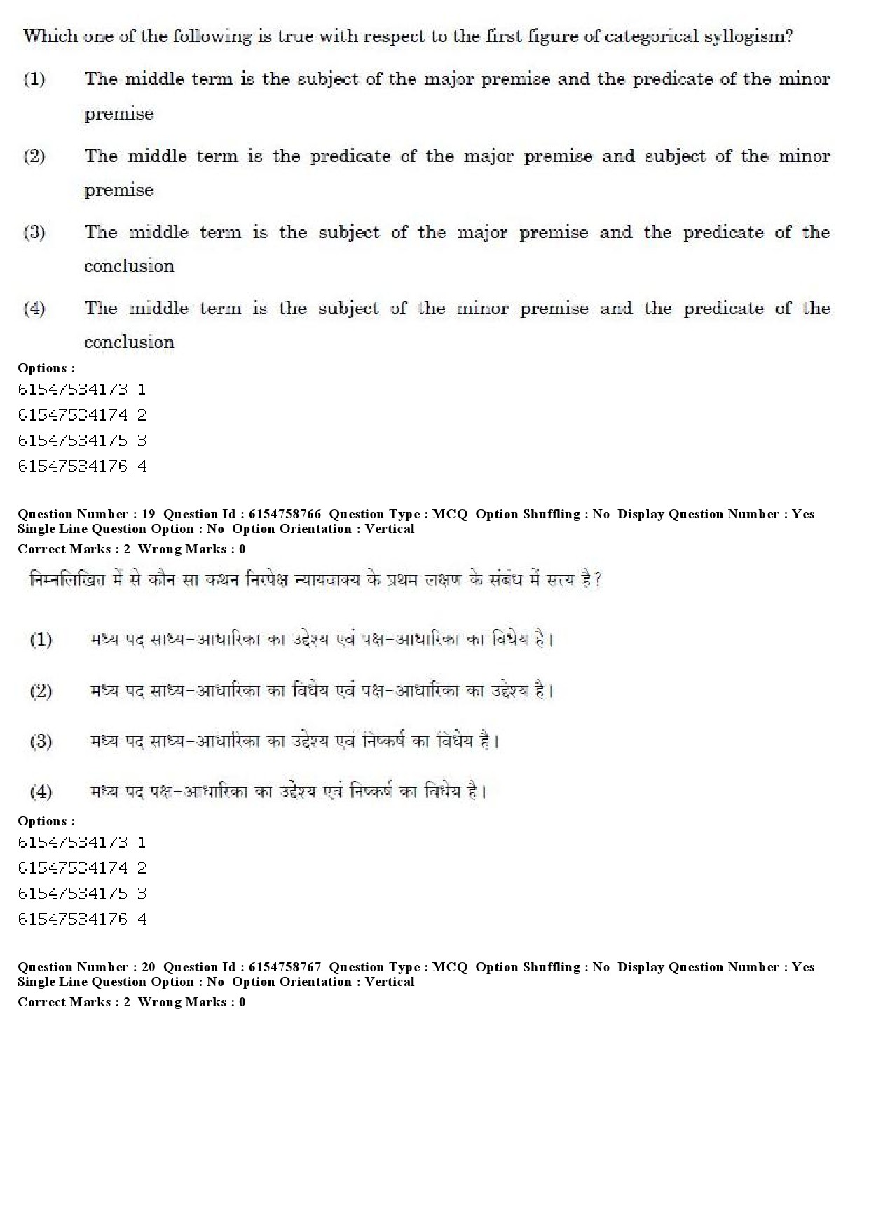 UGC NET Sociology Question Paper December 2019 15