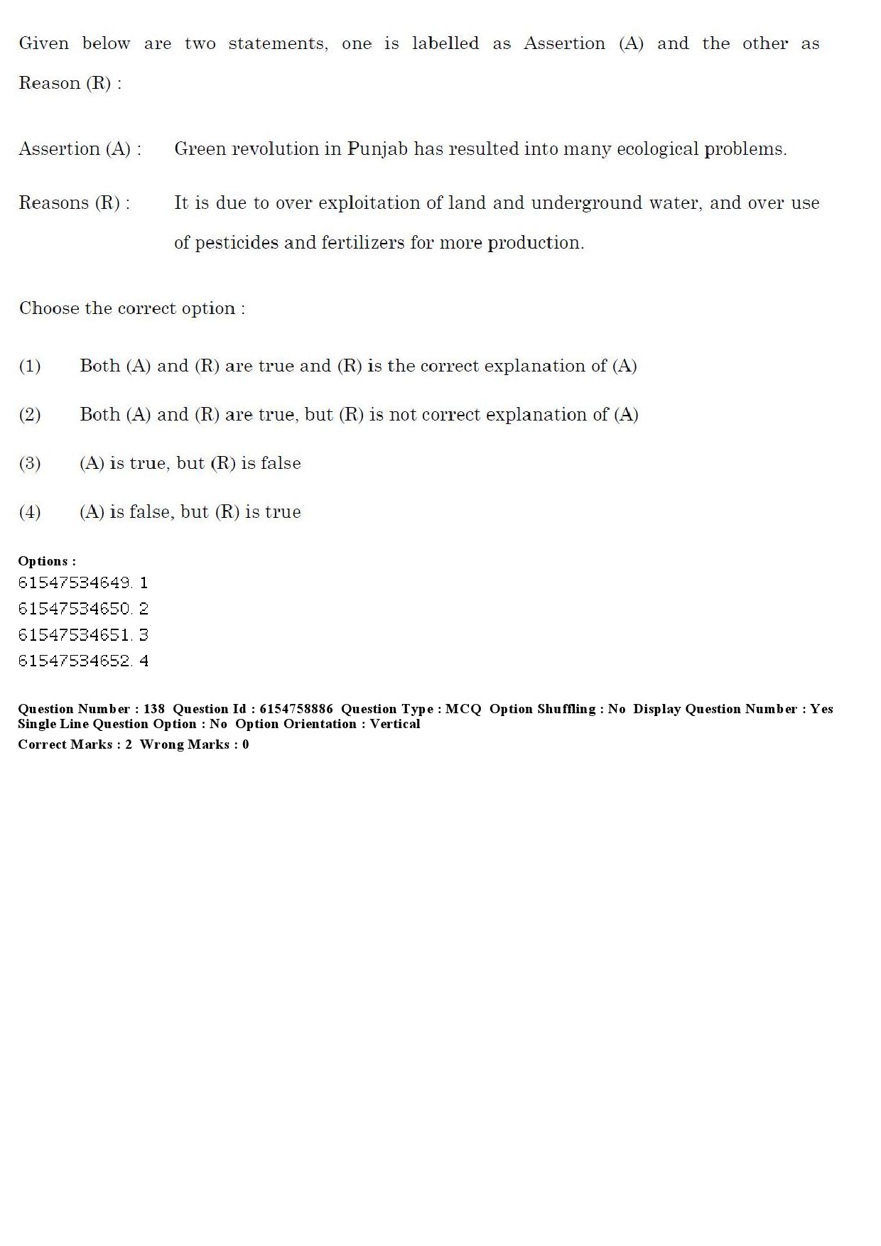 UGC NET Sociology Question Paper December 2019 158