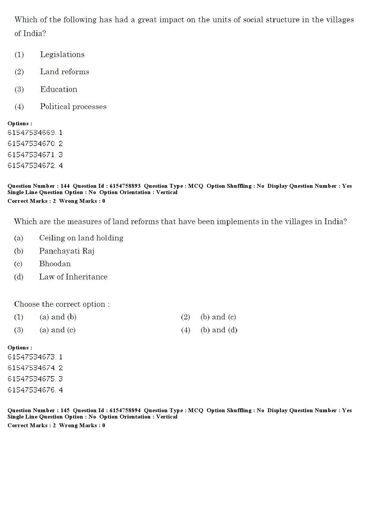 UGC NET Sociology Question Paper December 2019 165