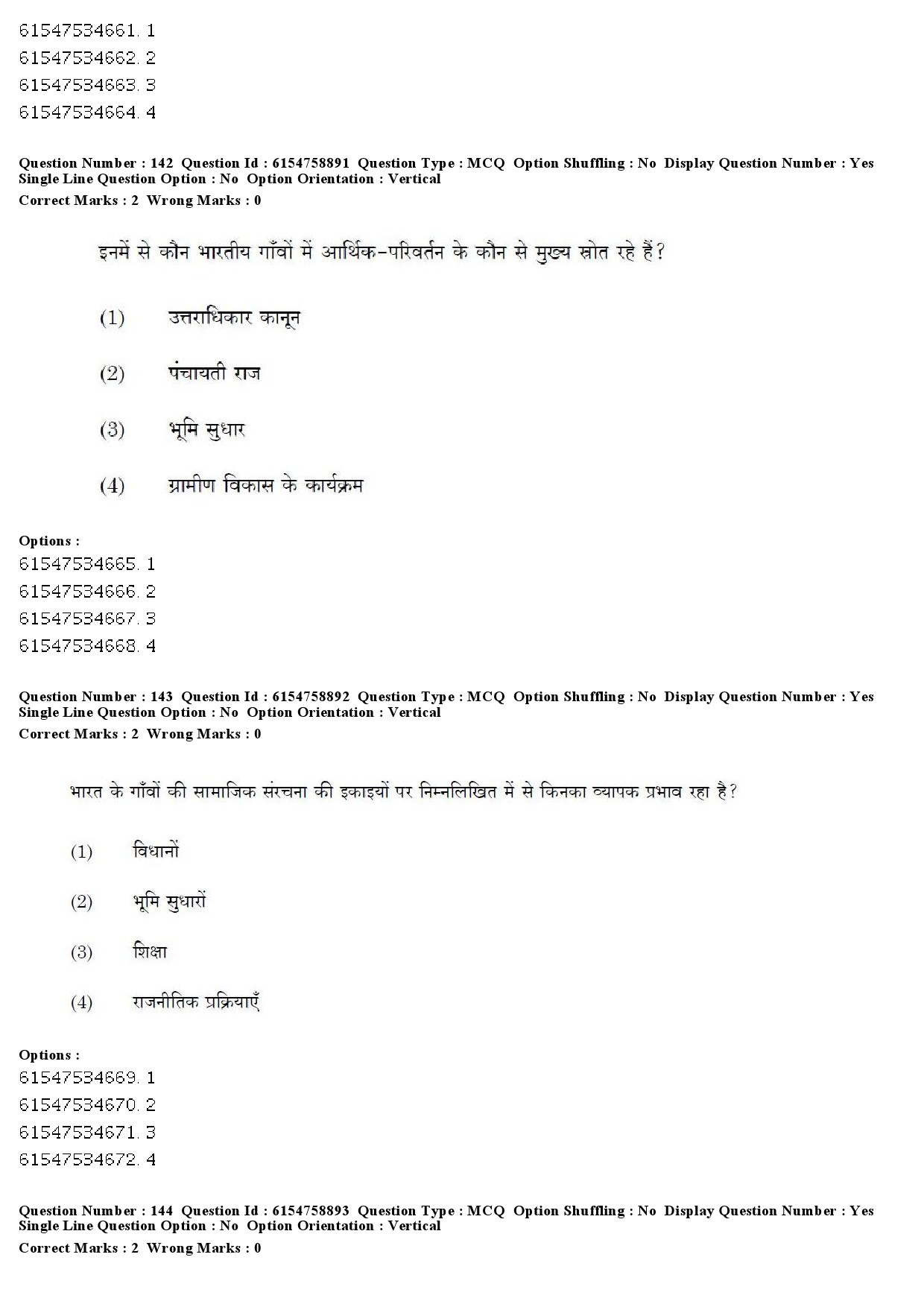 UGC NET Sociology Question Paper December 2019 167