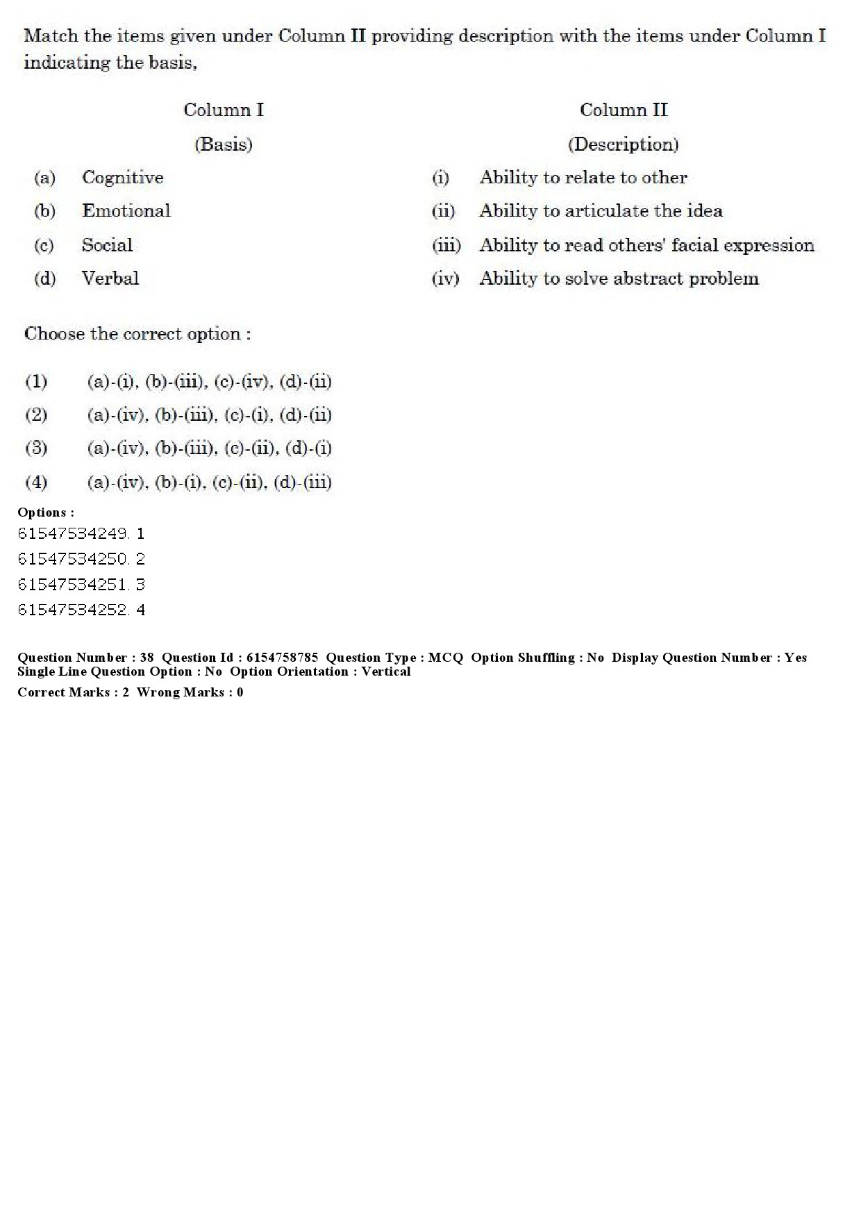 UGC NET Sociology Question Paper December 2019 38