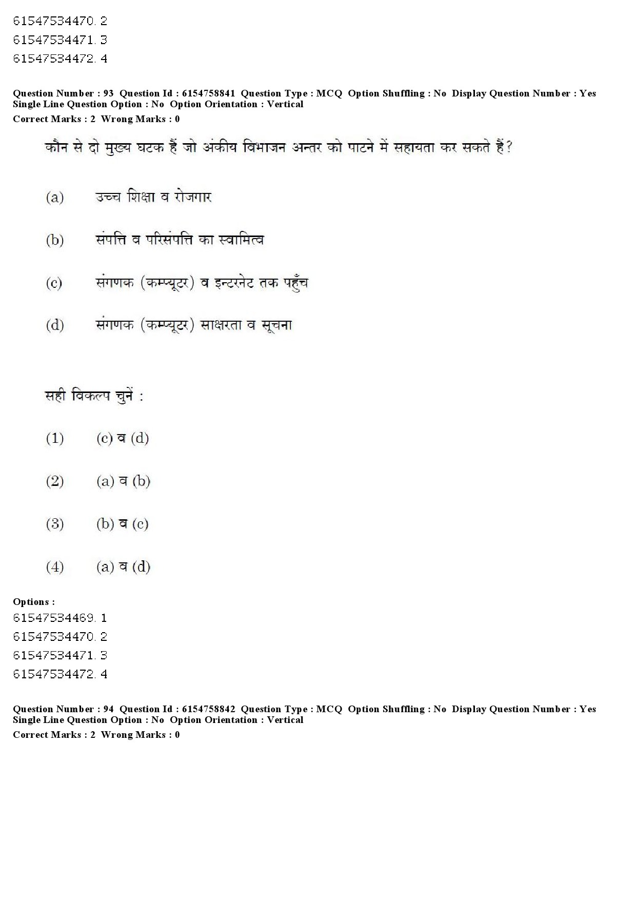 UGC NET Sociology Question Paper December 2019 83