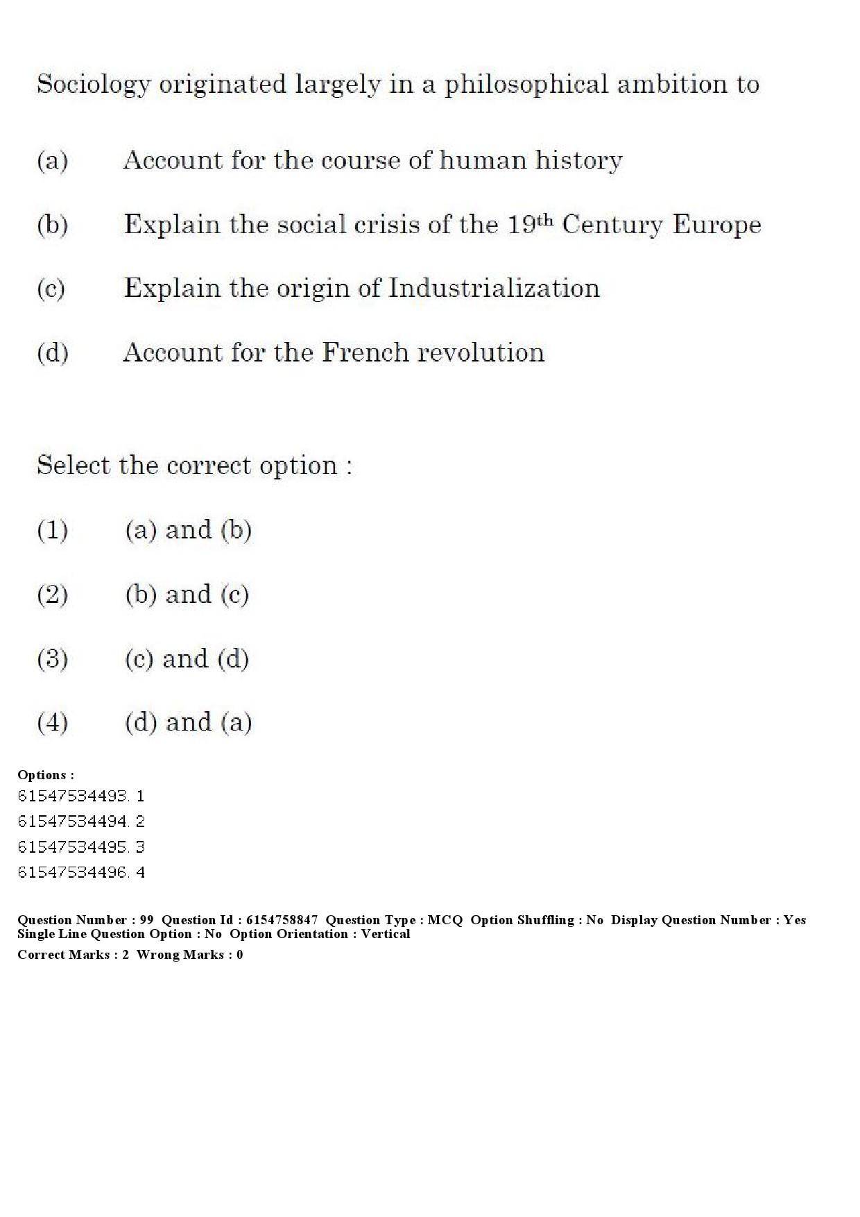 UGC NET Sociology Question Paper December 2019 92